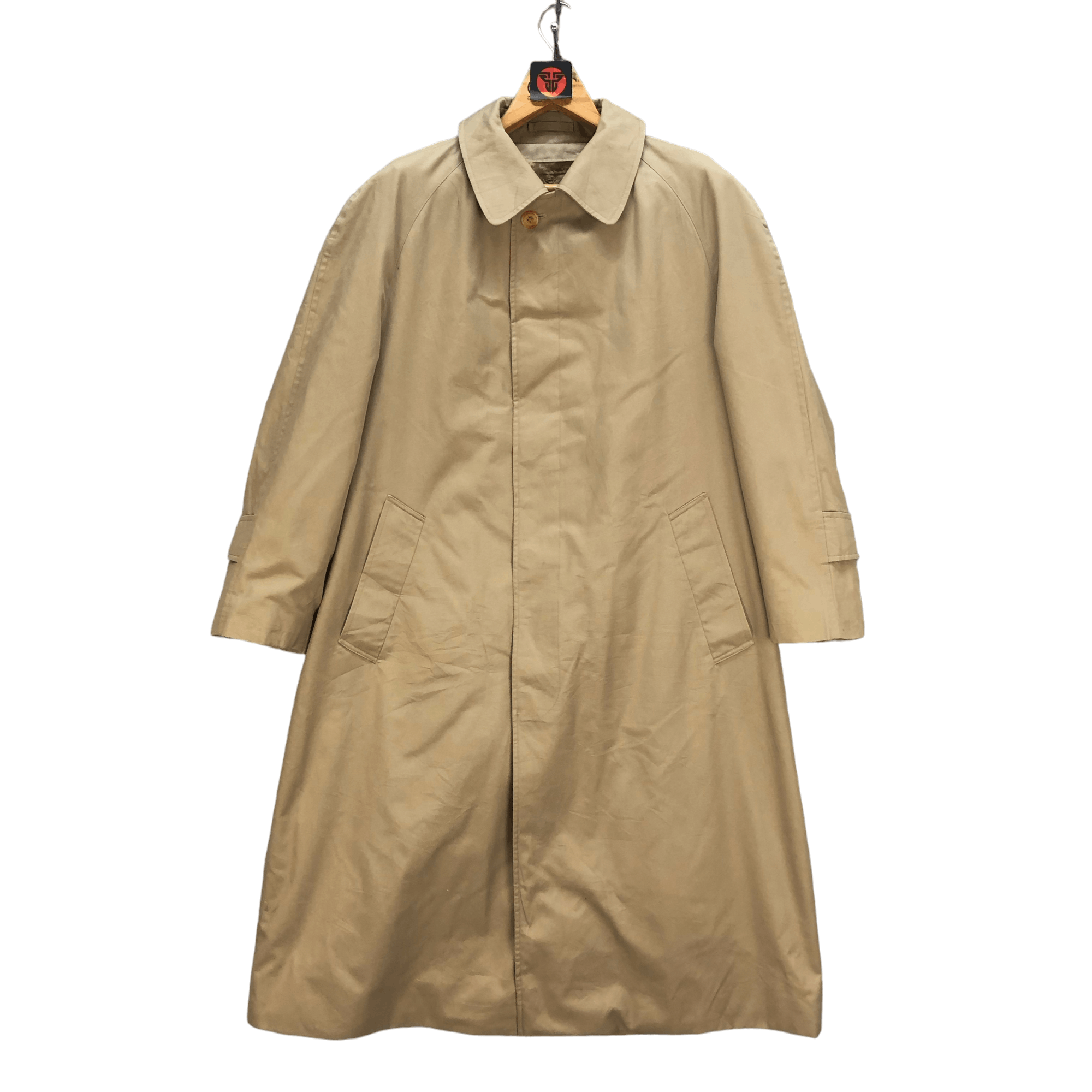 image of Vintage Aquascutum Of London Long Coat 6844-90 in Beige, Men's (Size Small)