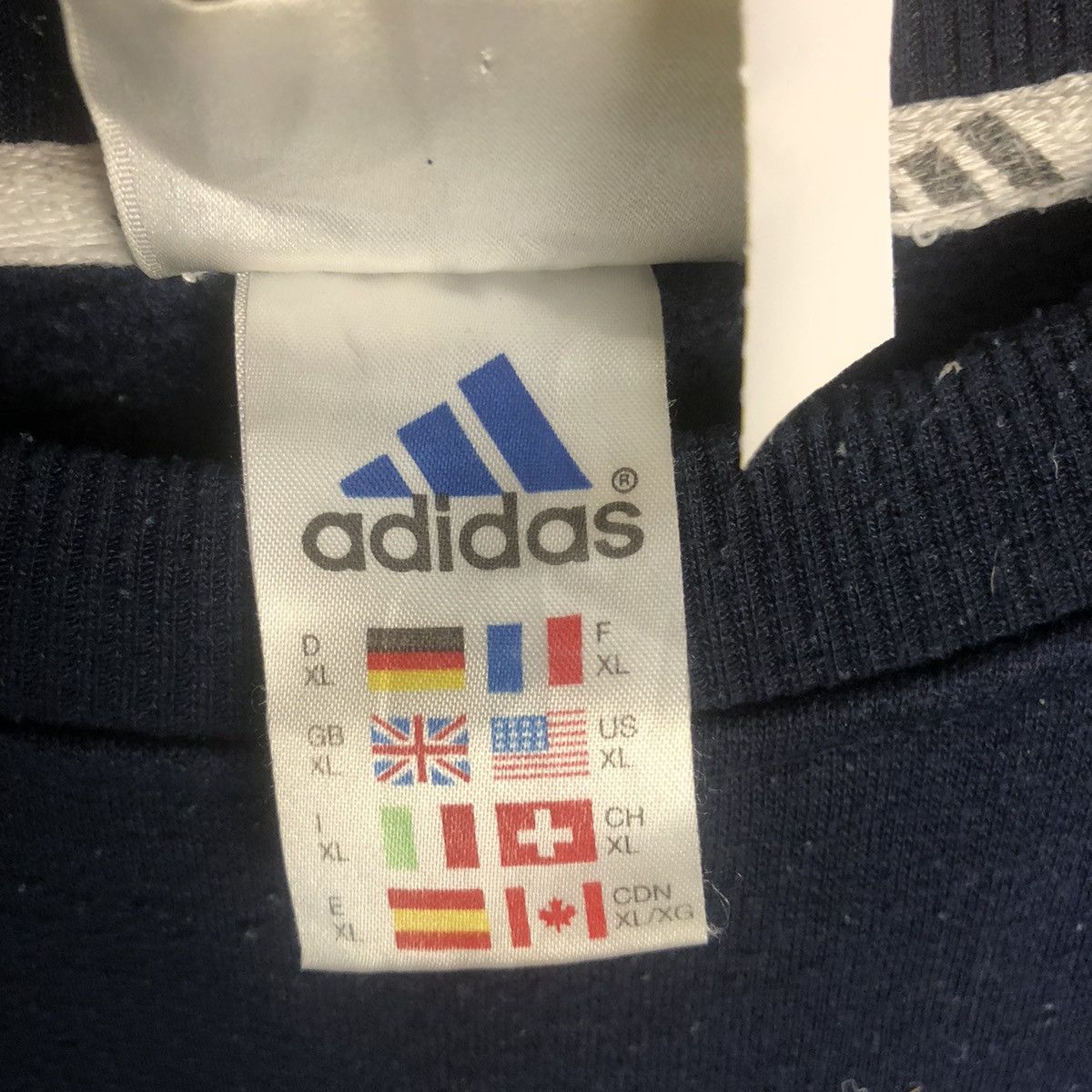 Adidas × Vintage Adidas Dark Blue Sweatshirt #A6 Size US XL / EU 56 / 4 - 11 Thumbnail