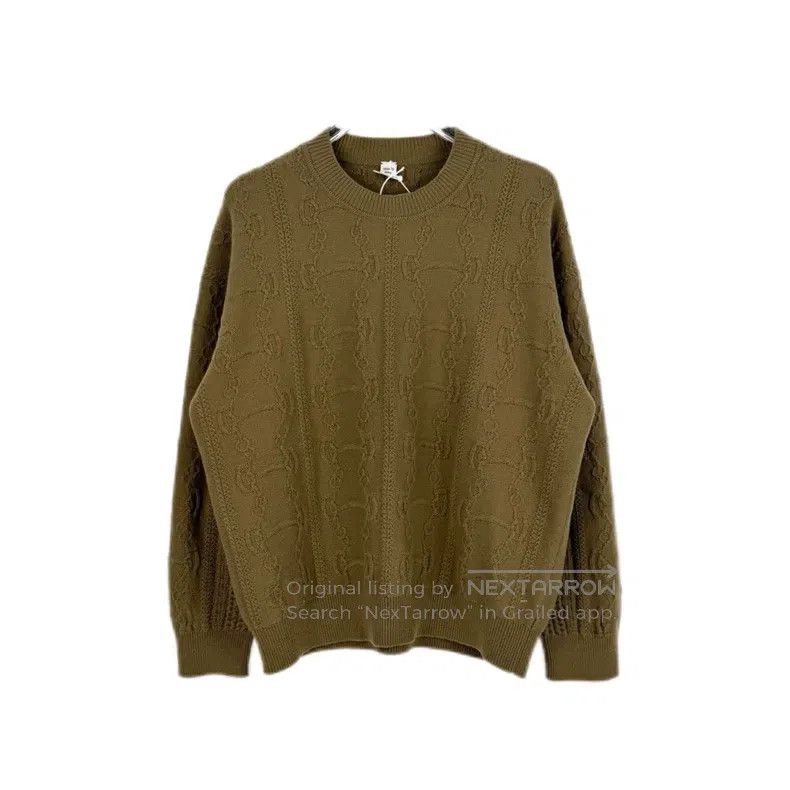 Hermes Hermes Camel Chain Pattern Wool Sweater Size XS / US 0-2 / IT 36-38 - 1 Thumbnail