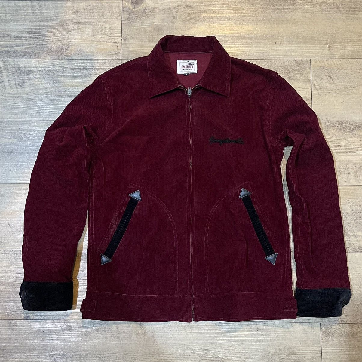 Japanese Brand Gangsterville by glad hand co corduroy embroidered jacket Size US S / EU 44-46 / 1 - 2 Thumbnail