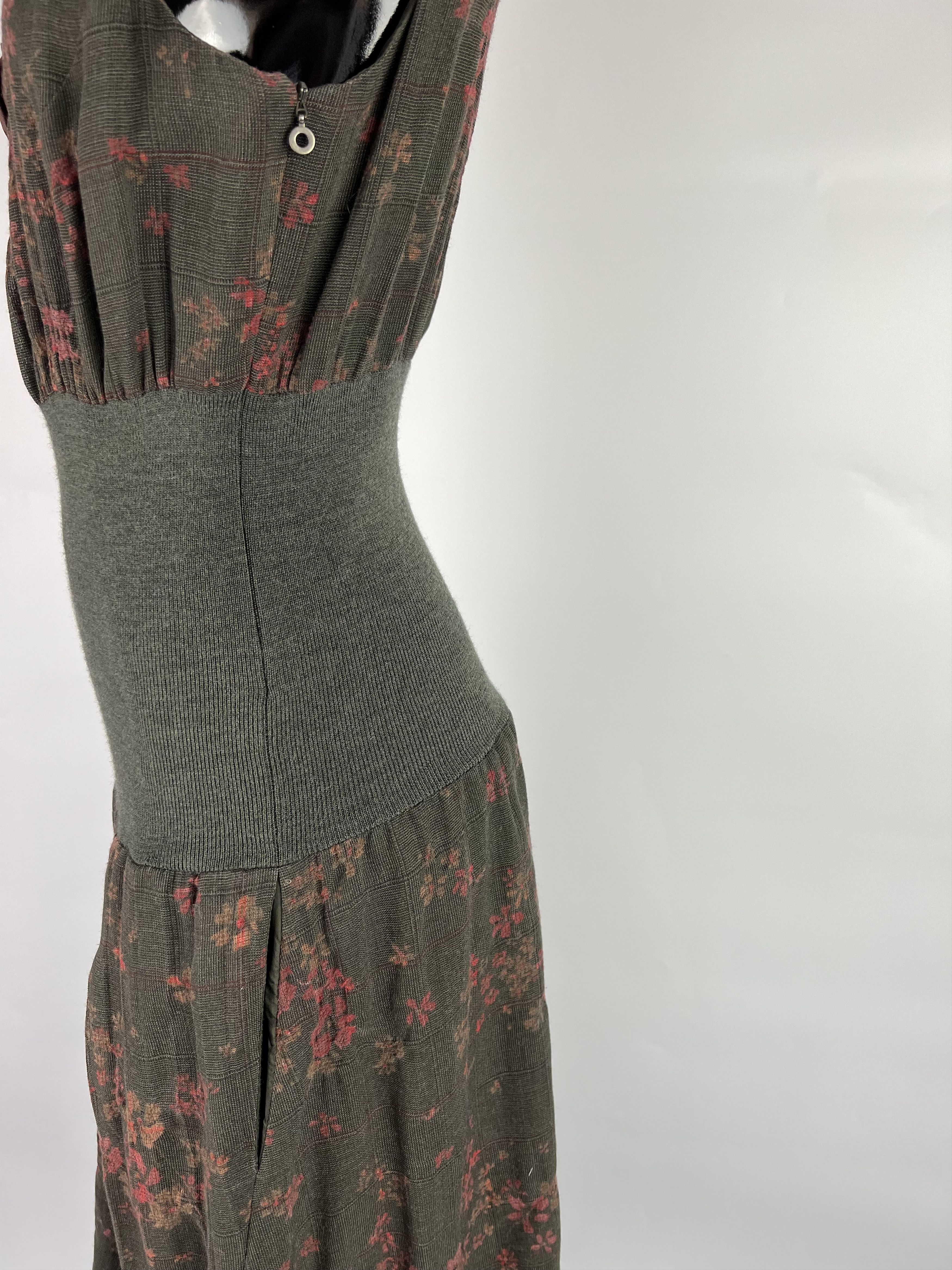 Designer Crea Concept Floral Print Sleeveless Midi Dress Size 42 Size M / US 6-8 / IT 42-44 - 12 Thumbnail