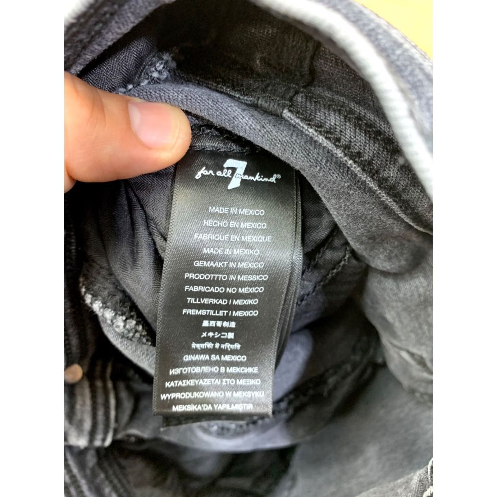 7 For All Mankind VINTAGE 7 For All Mankind Jeans Women 27 Charcoal Gray Denim 5-Pocket Straight Casual-Style Pants Mens? Size 27" / US 4 / IT 40 - 3 Thumbnail
