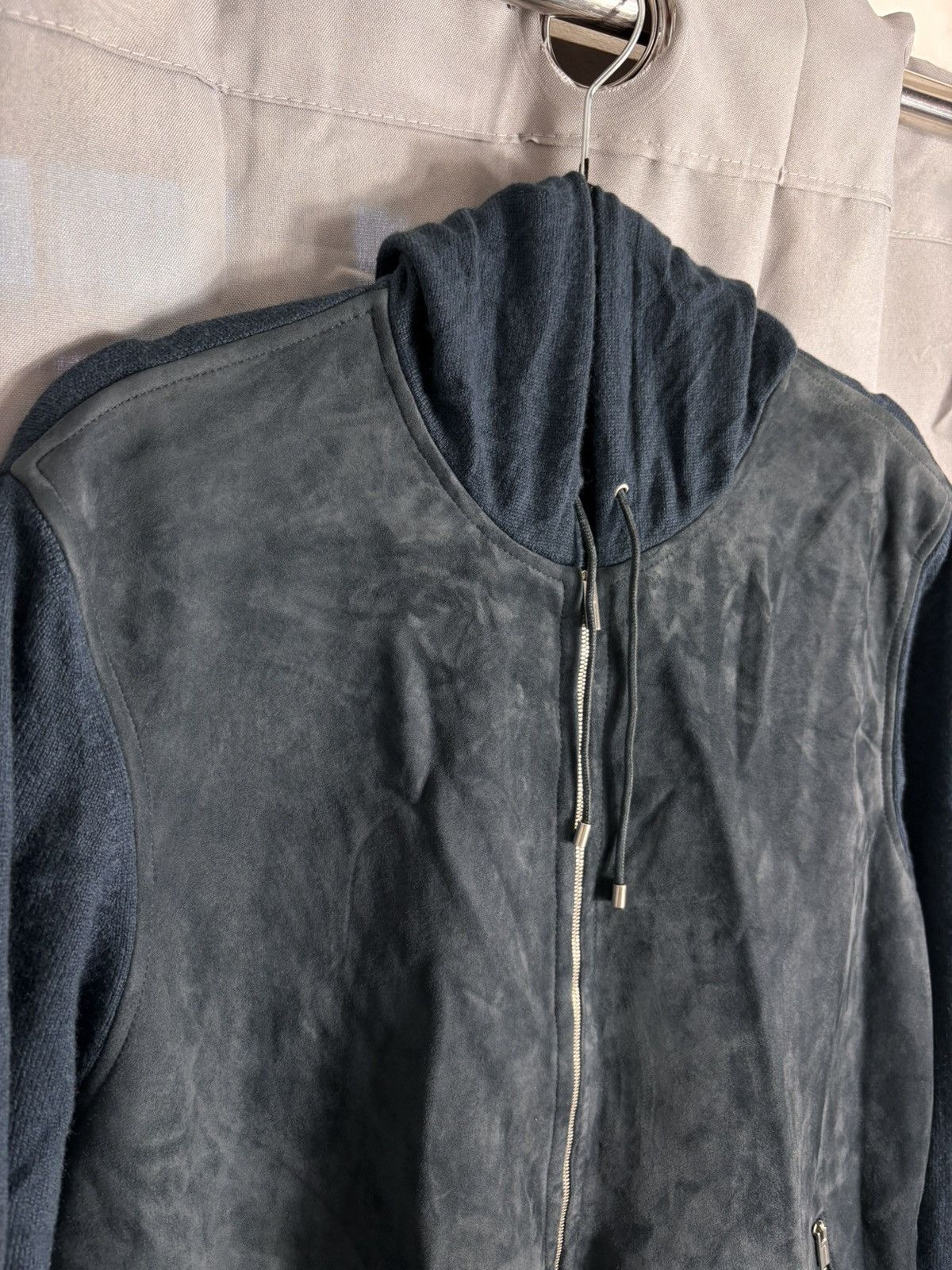Hermes Hermes Suede Leather/Cashmere Knit Hooded Size US S / EU 44-46 / 1 - 7 Thumbnail