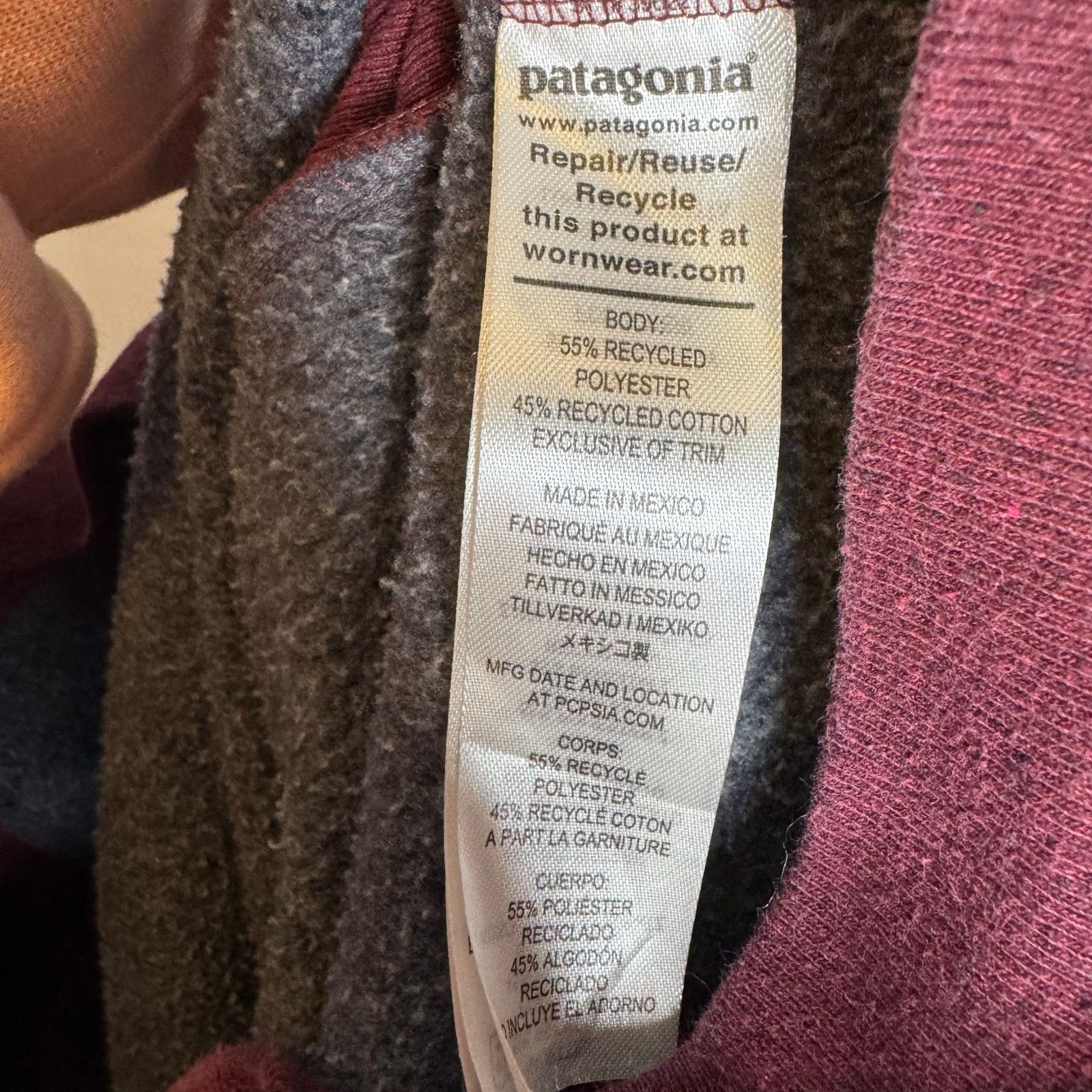 Patagonia Patagonia P-6 Logo Uprisal Hoodie Burgundy Size M / US 6-8 / IT 42-44 - 8 Thumbnail
