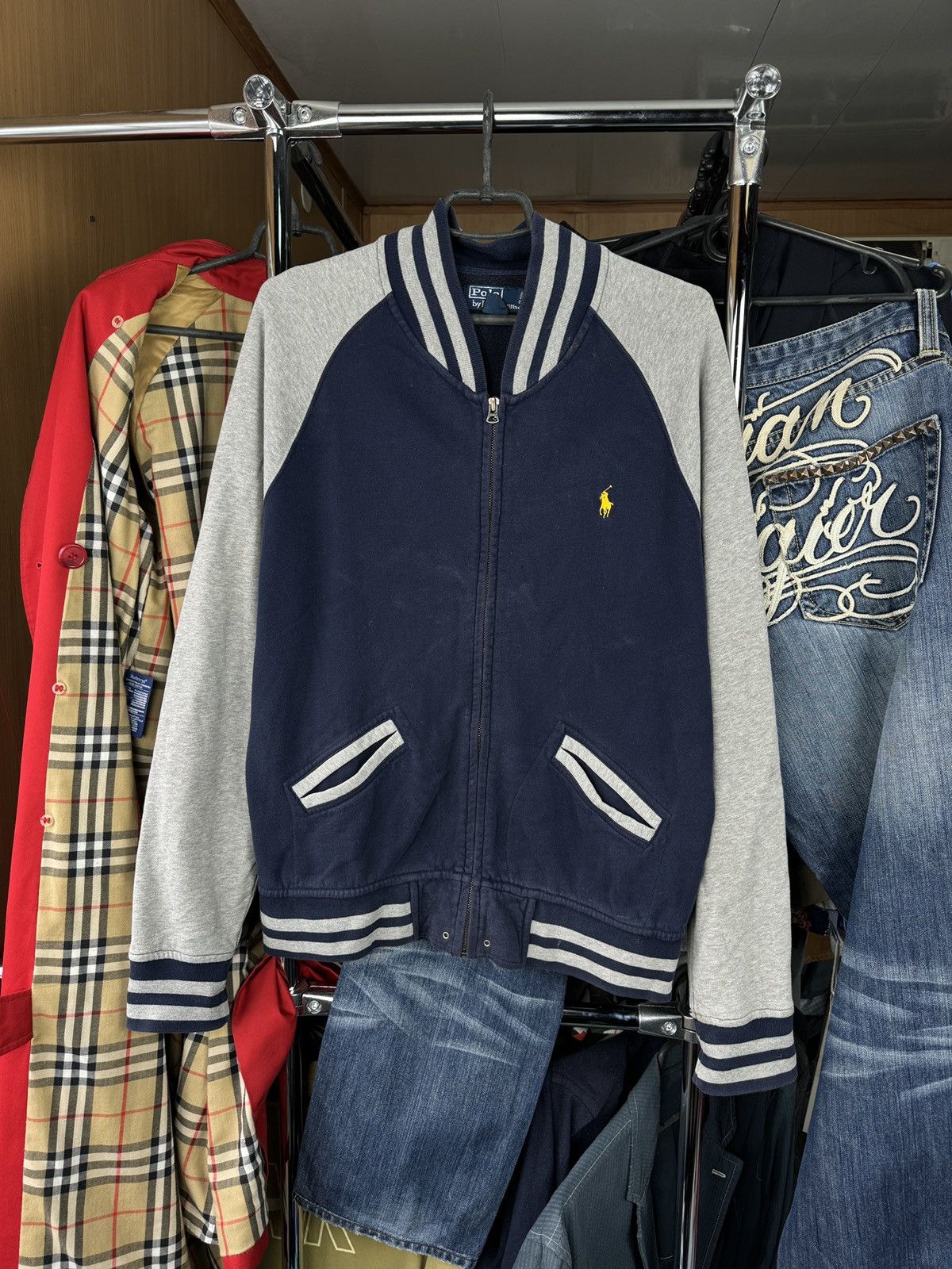 Polo Ralph Lauren × Vintage Mens Vintage Polo Ralph Lauren Zip Sweatshirt y2k Size US M / EU 48-50 / 2 - 1 Thumbnail
