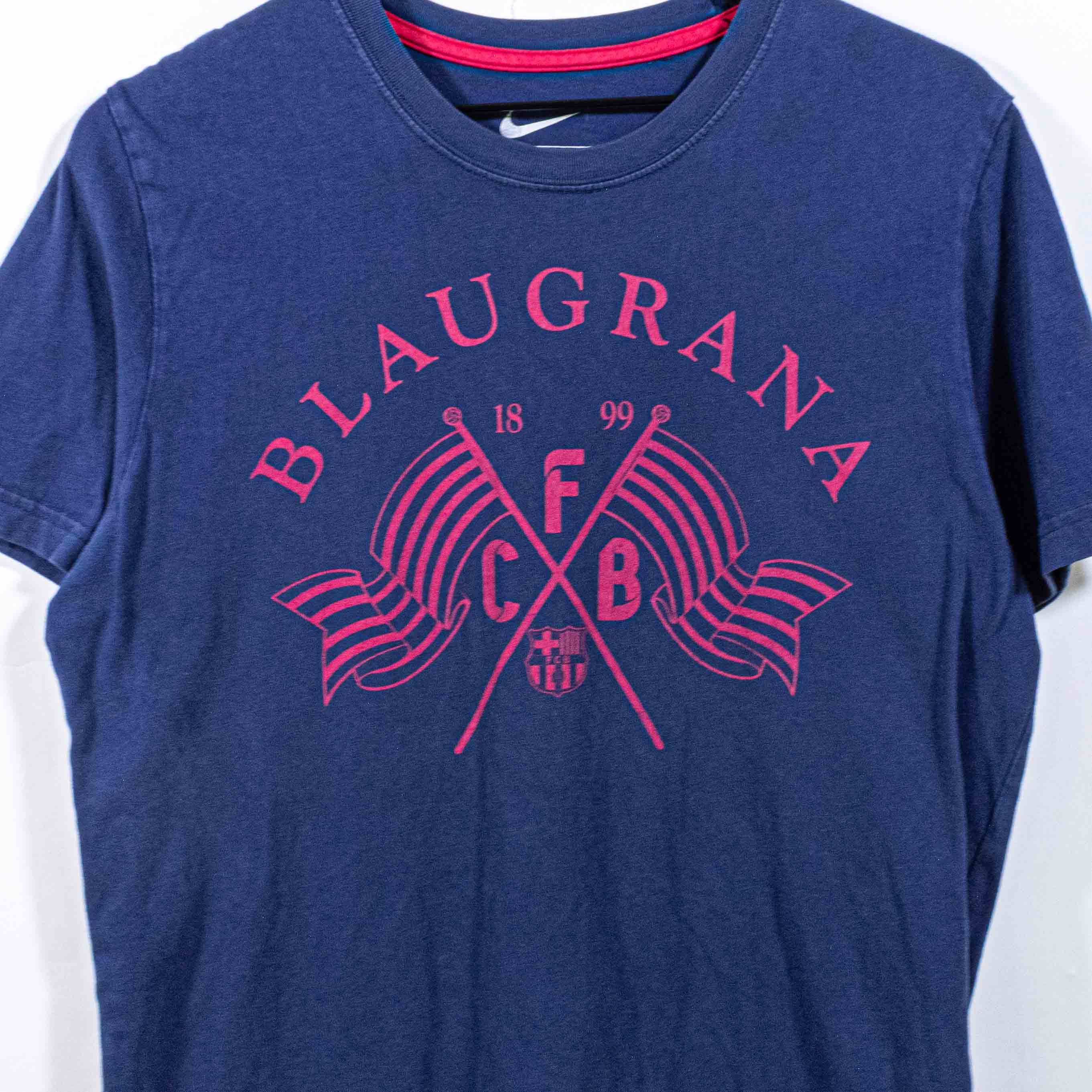 Nike × Vintage FC Barcelona Blaugrana NIKE T-Shirt Y2K Soccer Blokecore Size US L / EU 52-54 / 3 - 3 Thumbnail