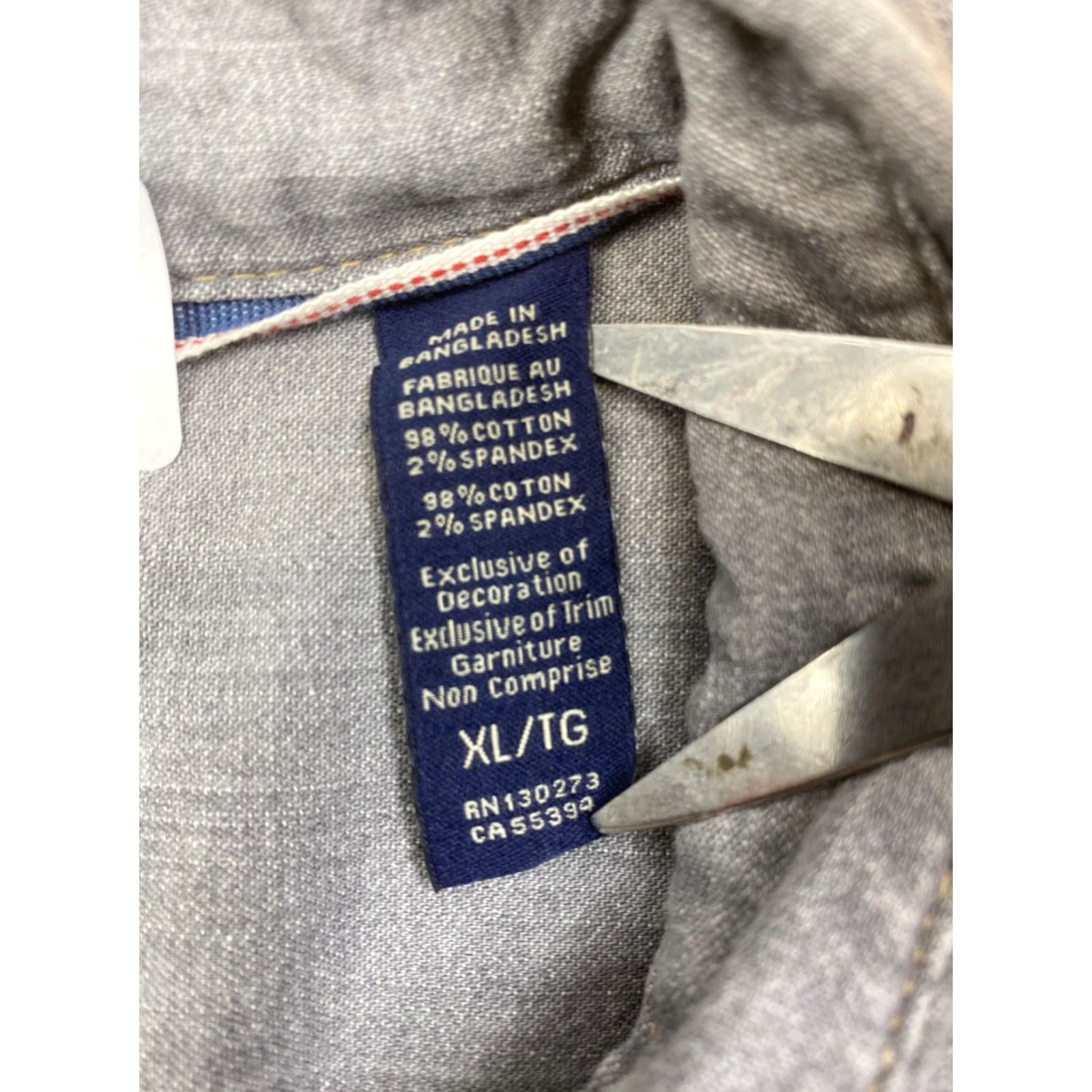 Wrangler Wrangler Button-Up Shirt Pearl Snap XL Gray Long Sleeve Pockets #6855 Size US XL / EU 56 / 4 - 7 Thumbnail