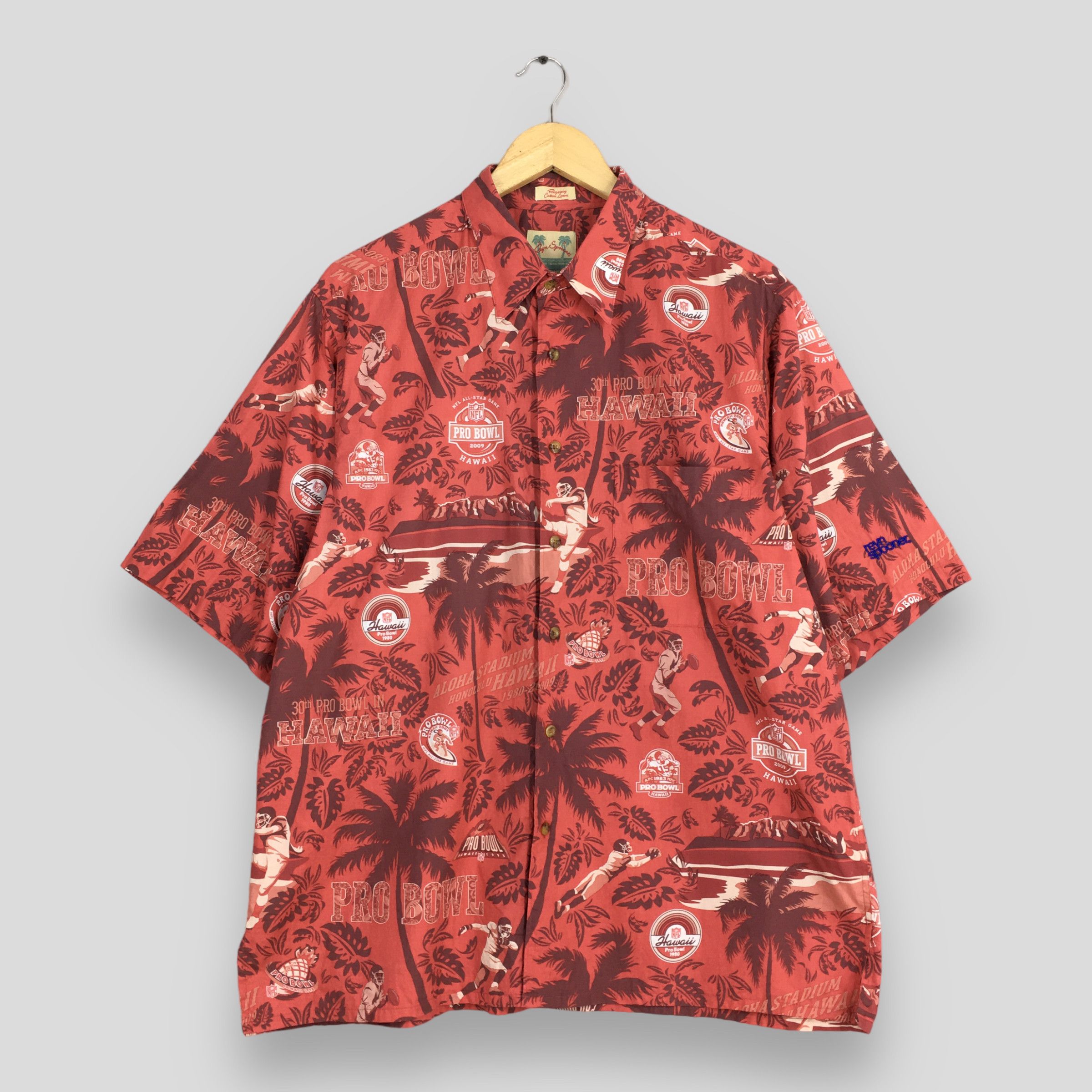 NFL × Reyn Spooner Vintage Reyn Spooner NFL Pro Bowl Hawaii Aloha Shirt Large Size US L / EU 52-54 / 3 - 1 Thumbnail