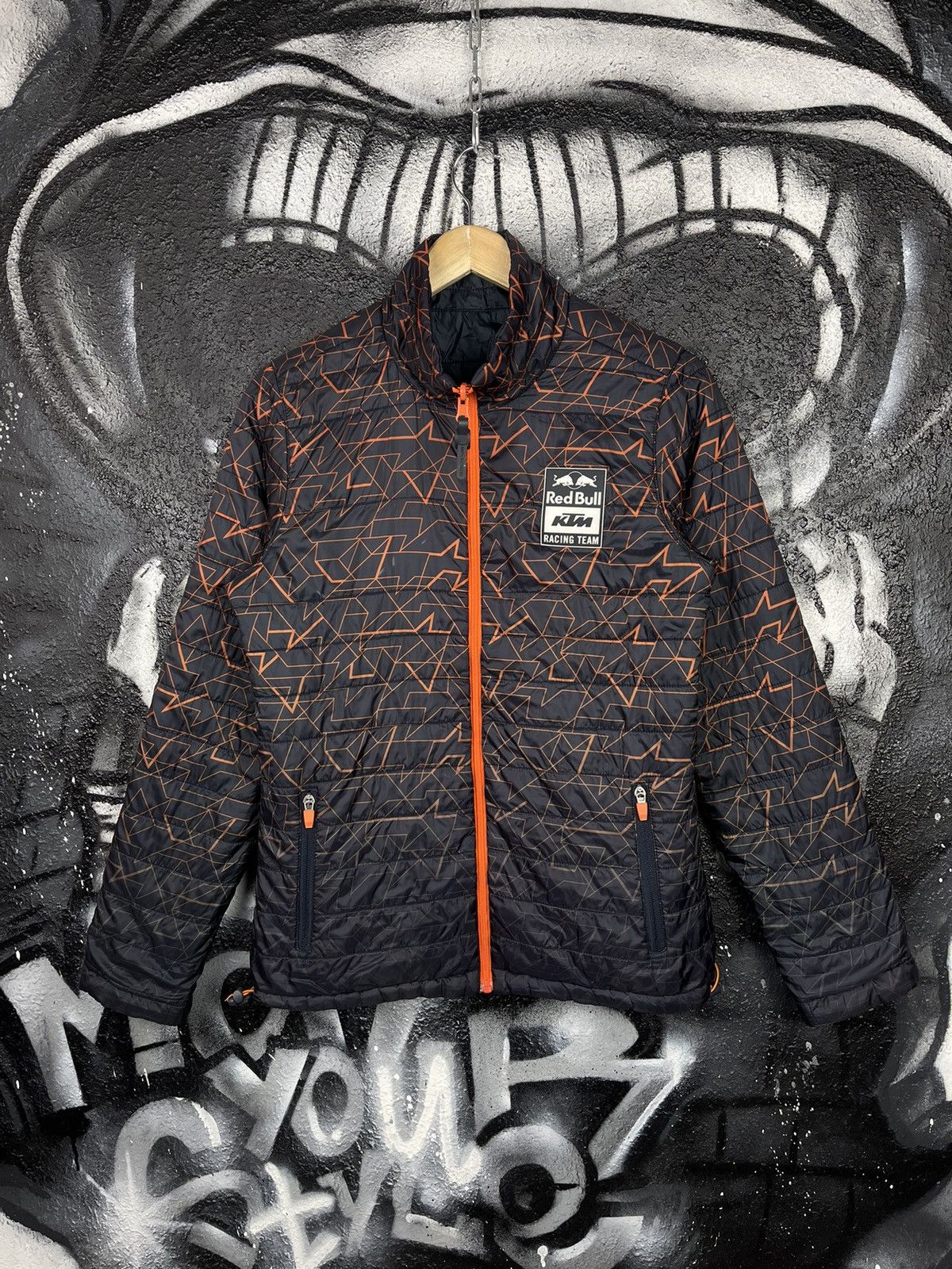 Red Bull × Vintage Red Bull KTM Racing Team Reversible Puffer Jacket Size M Size M / US 6-8 / IT 42-44 - 3 Thumbnail