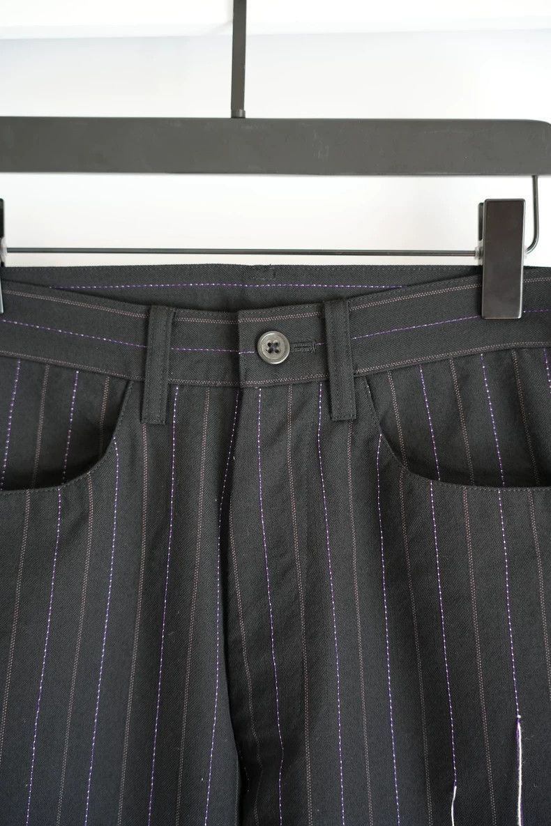 Yohji Yamamoto Yohji Yamamoto Yohji Yamamoto 03aw Striped Trousers Size US 40 / EU 56 - 3 Thumbnail