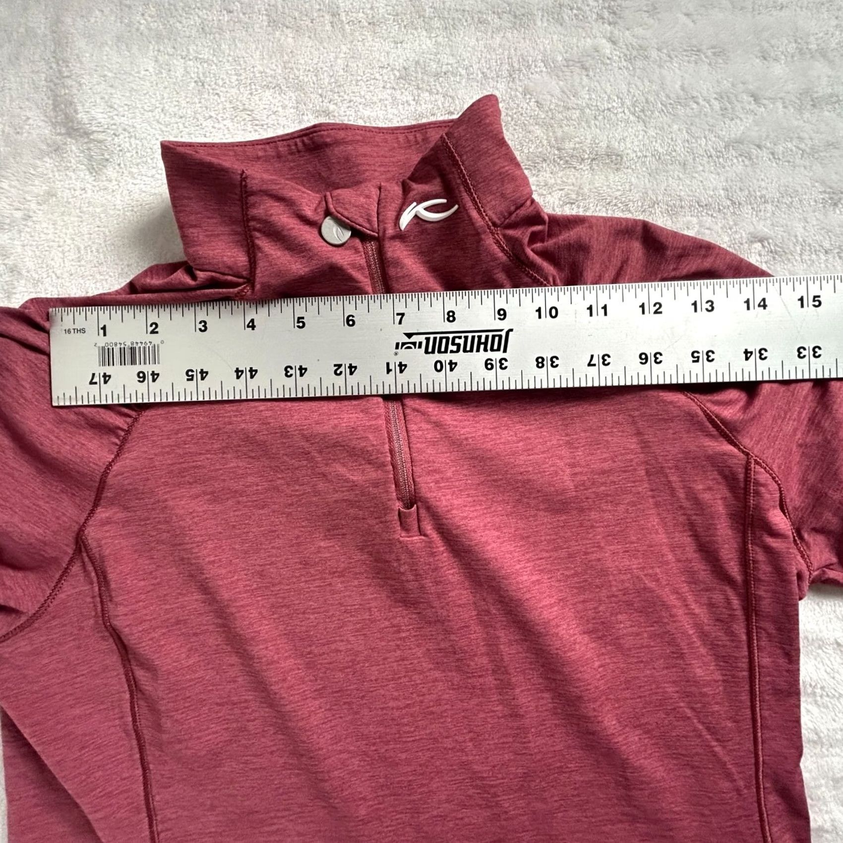 KJUS Kjus Womens Pink Long Sleeve 1/4 Zip Pullover Shirt Small UPF 50+ Pullover Size S / US 4 / IT 40 - 5 Thumbnail