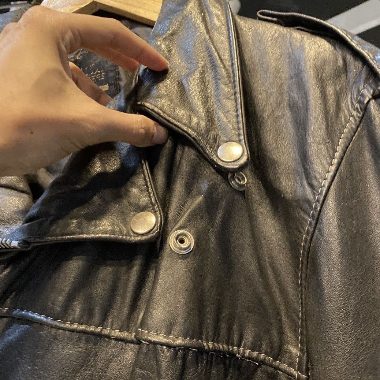 Harley Davidson VTG Chrome Specialties Fringe Leather BikerJacket USA Harley Size US M / EU 48-50 / 2 - 17 Thumbnail