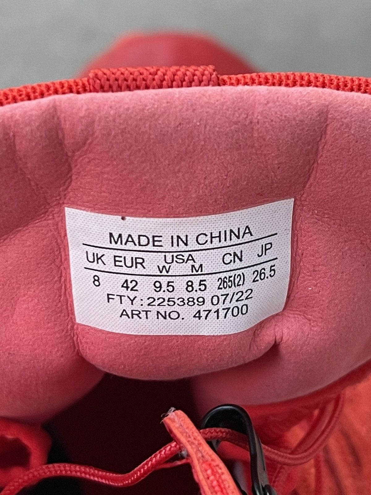 Maison Margiela !DS! AW22 Maison Margiela X Salomon Red Sneakers Size US 12 / IT 42 - 20 Thumbnail