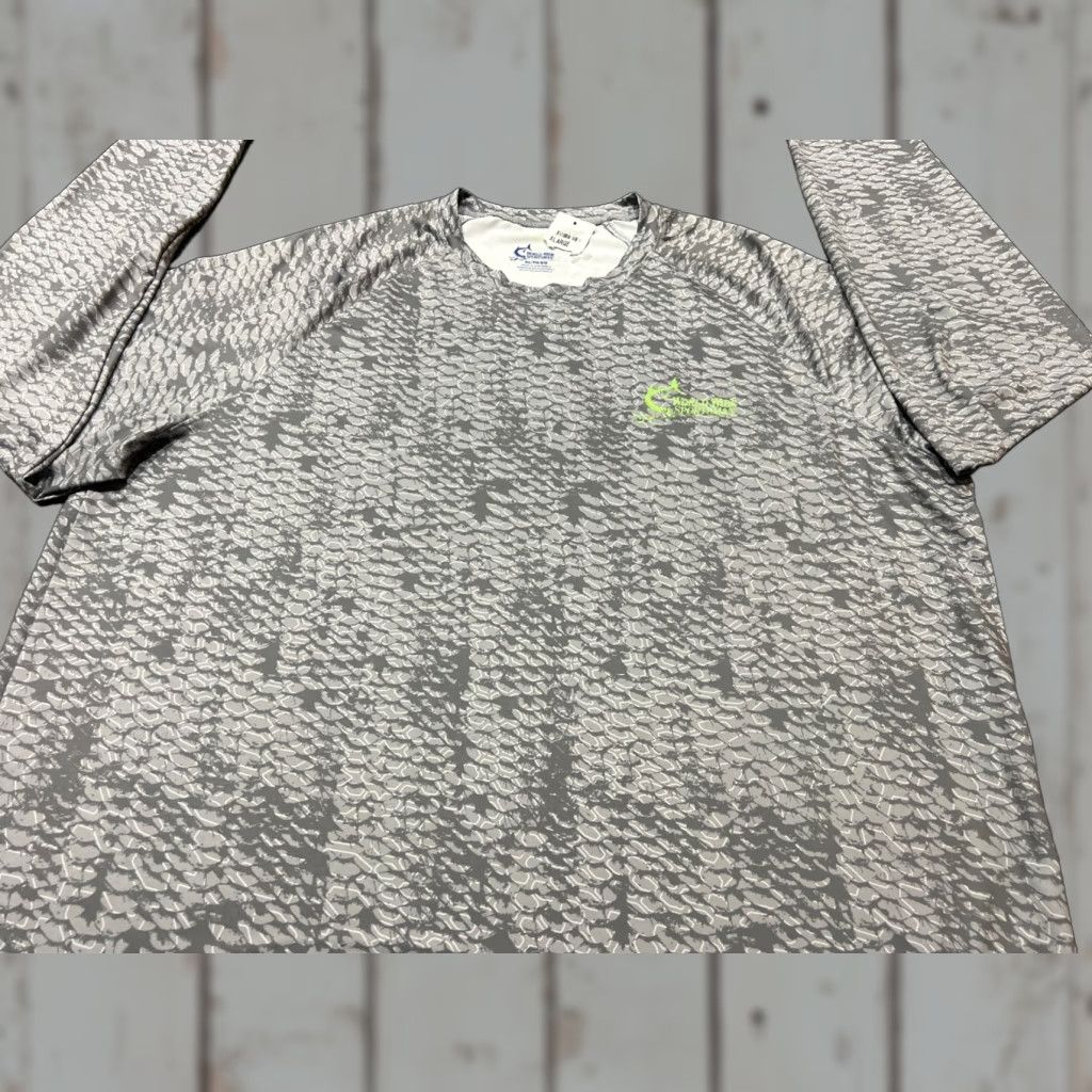 Vintage VINTAGE World Wide Sportsman T-Shirt Long Sleeve Men XL Gray Sportsman Pullover Tee Size US XL / EU 56 / 4 - 1 Thumbnail