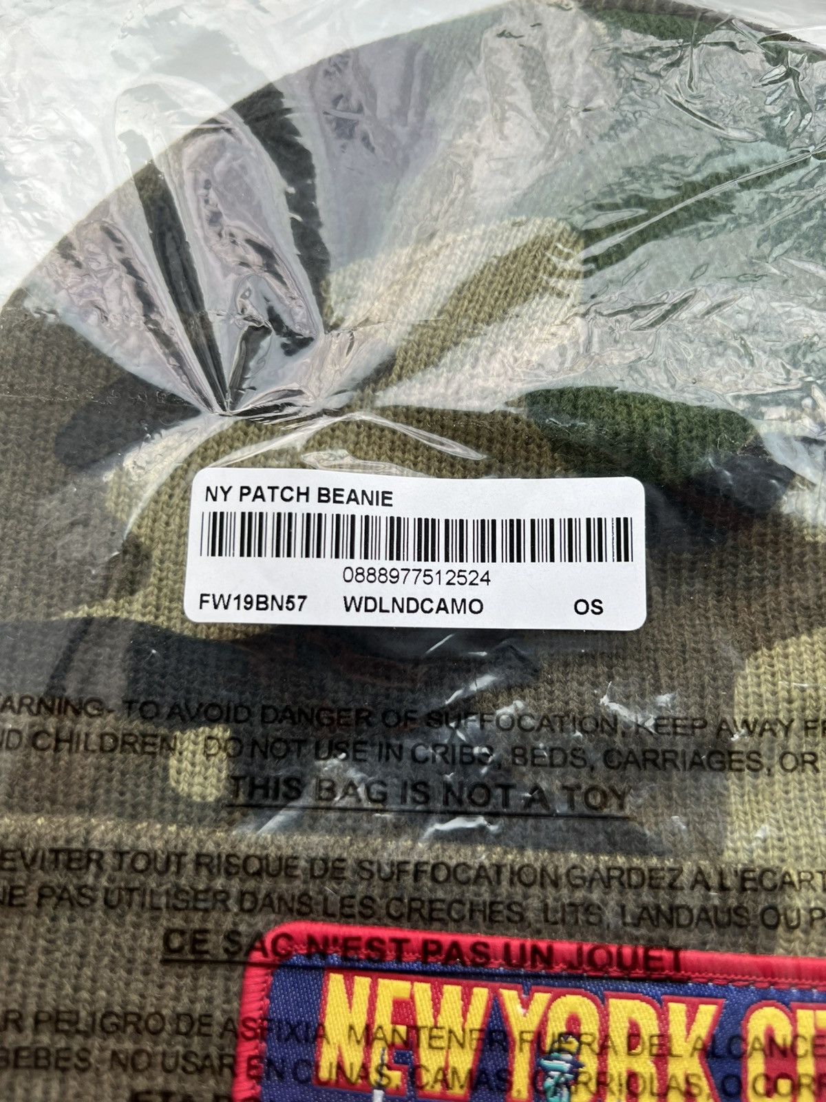 Supreme Supreme NY Patch Beanie FW19 Size ONE SIZE - 5 Thumbnail