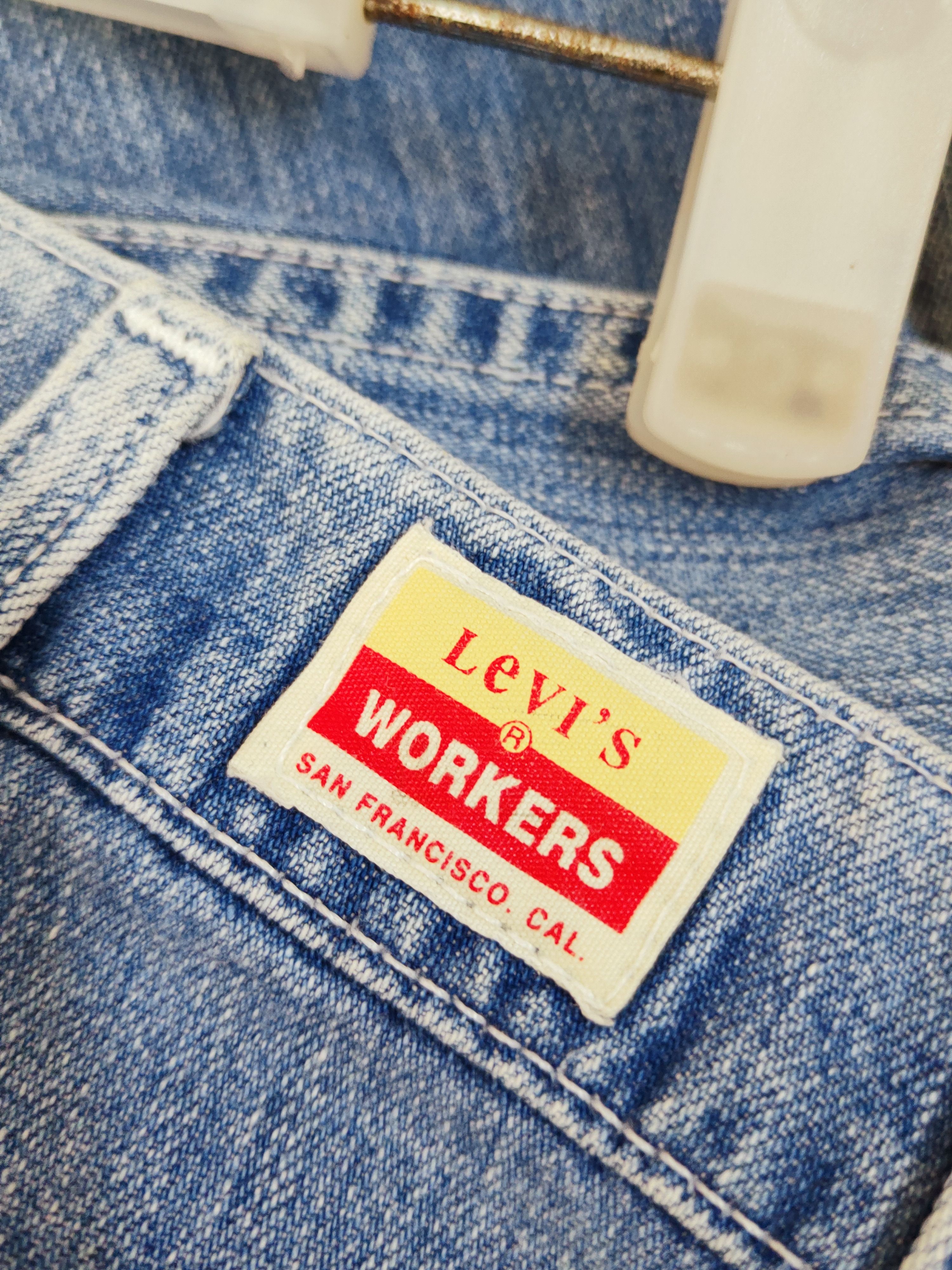Levi's Worker Levi's vintage Blue Distressed Ripped Jeans #W490 Size US 30 / EU 46 - 12 Thumbnail