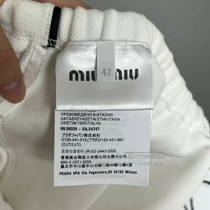 Miu Miu Miu Miu White Wool Women's Shorts . Size 29" - 6 Thumbnail