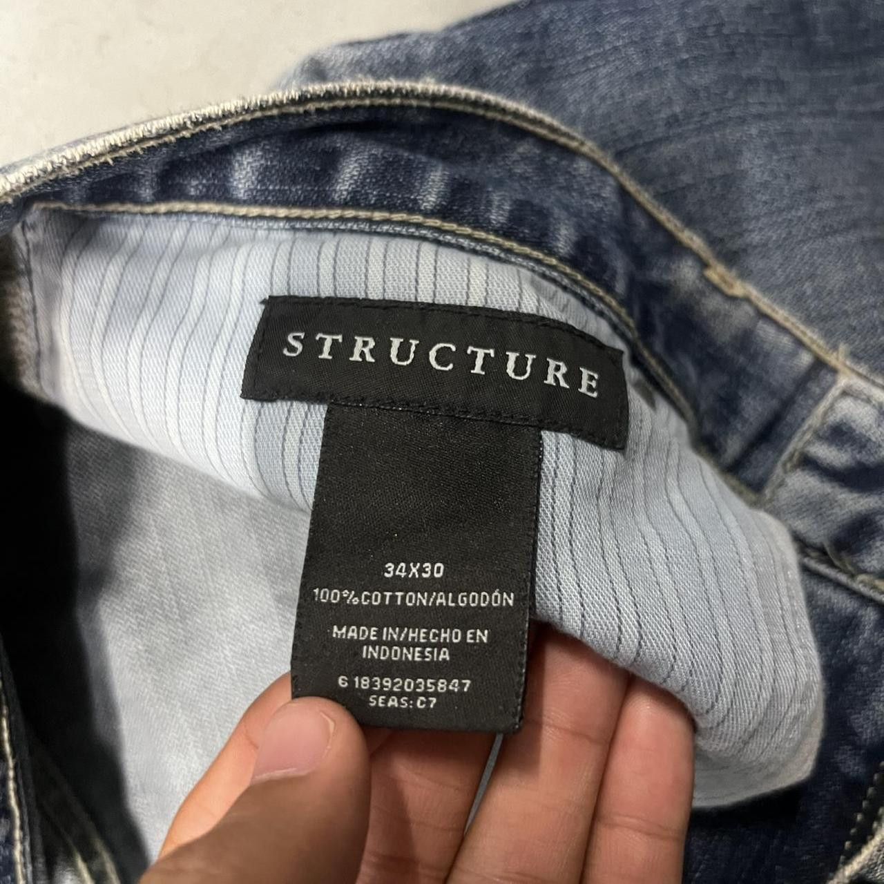 Japanese Brand × Vintage Vintage Y2K/2000s Baggy Grunge Medium Blue Wash Denim Jeans! Size US 34 / EU 50 - 8 Thumbnail