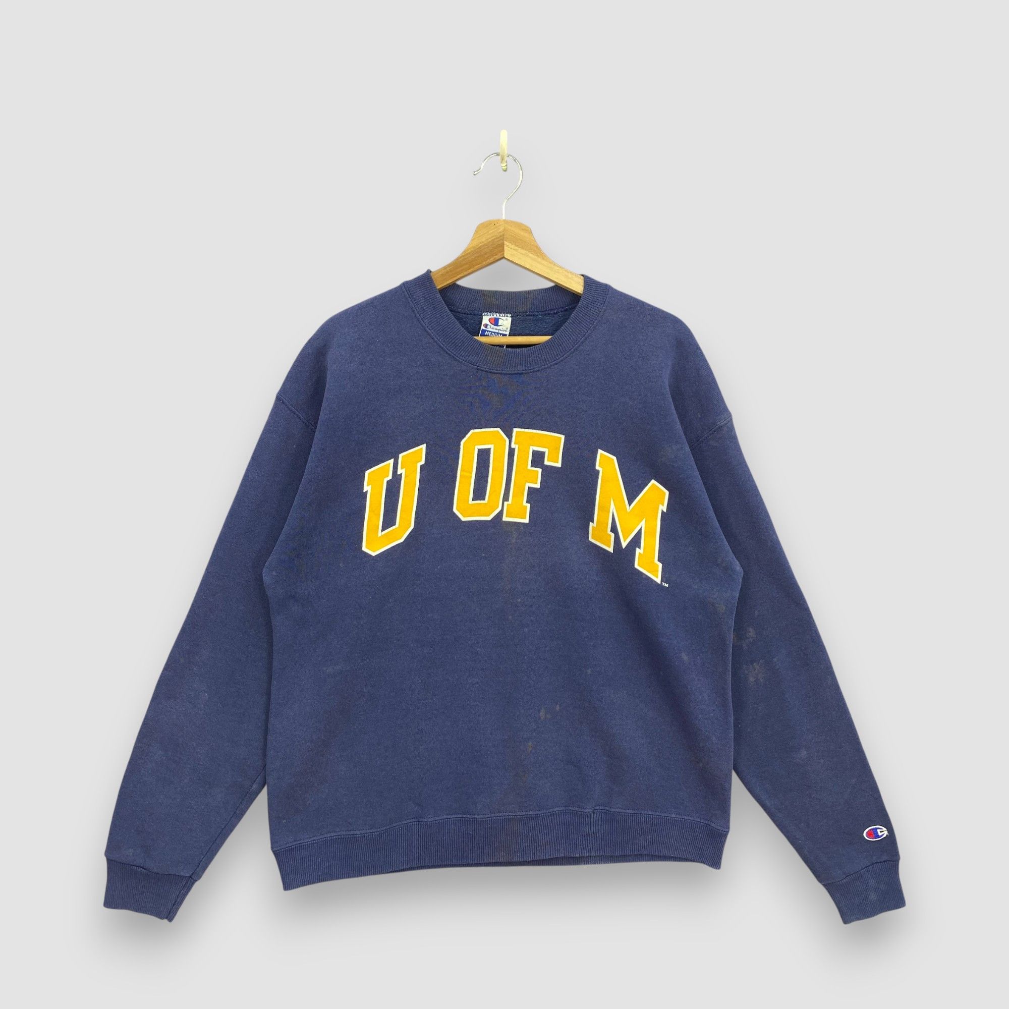 Champion Vintage Champion University of Michigan Wolverines Sweater Size US M / EU 48-50 / 2 - 1 Thumbnail