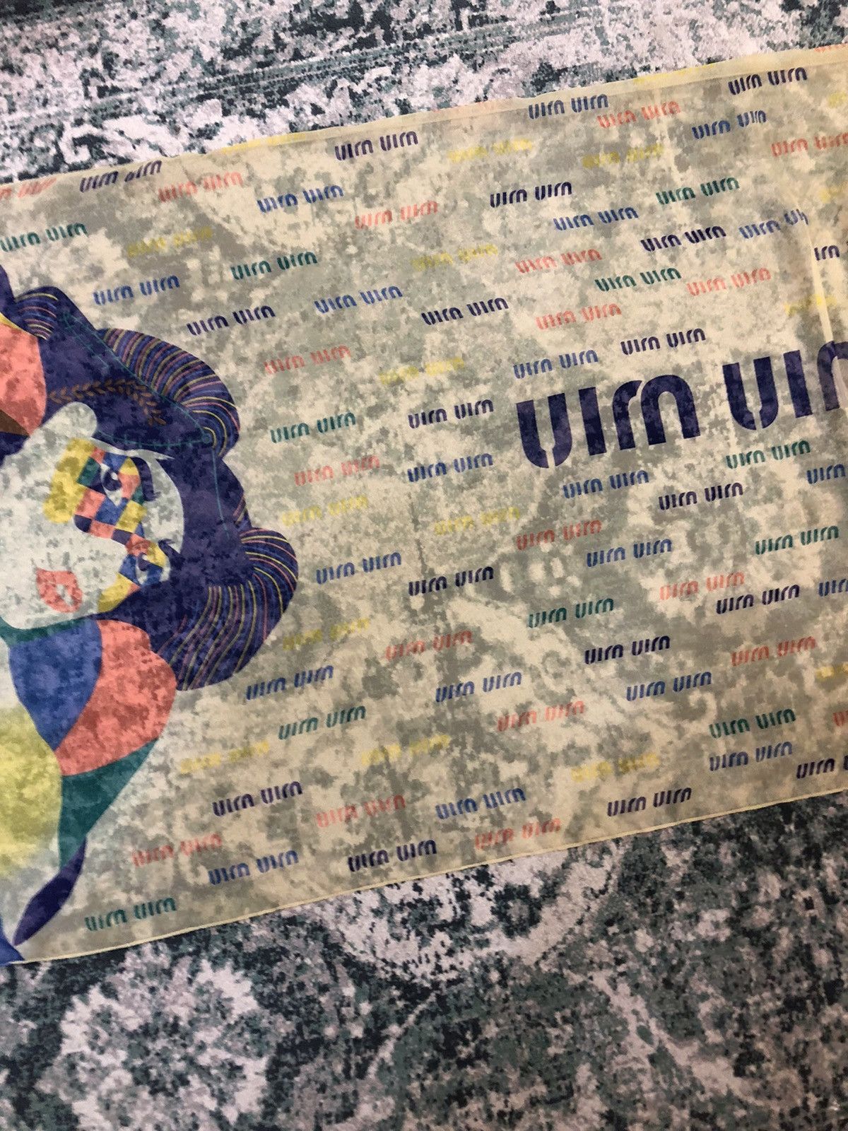 Miu Miu AW99 Miu Miu Harlequin Limited Edition Silk Scarves Shawl Size ONE SIZE - 4 Thumbnail