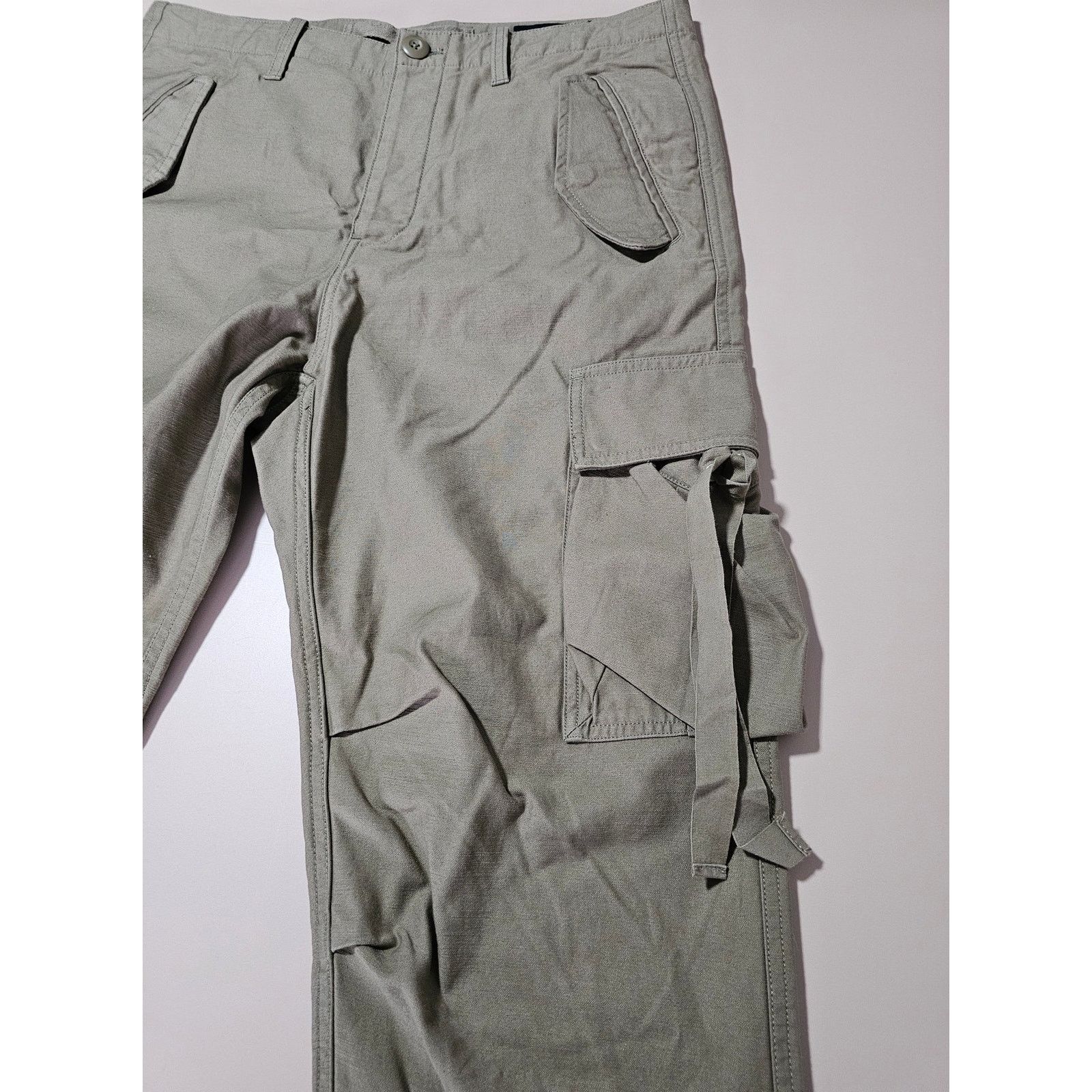 Allsaints ALLSAINTS Military Green Kora Trousers Straight Fit Cargo 32 Size US 32 / EU 48 - 8 Thumbnail
