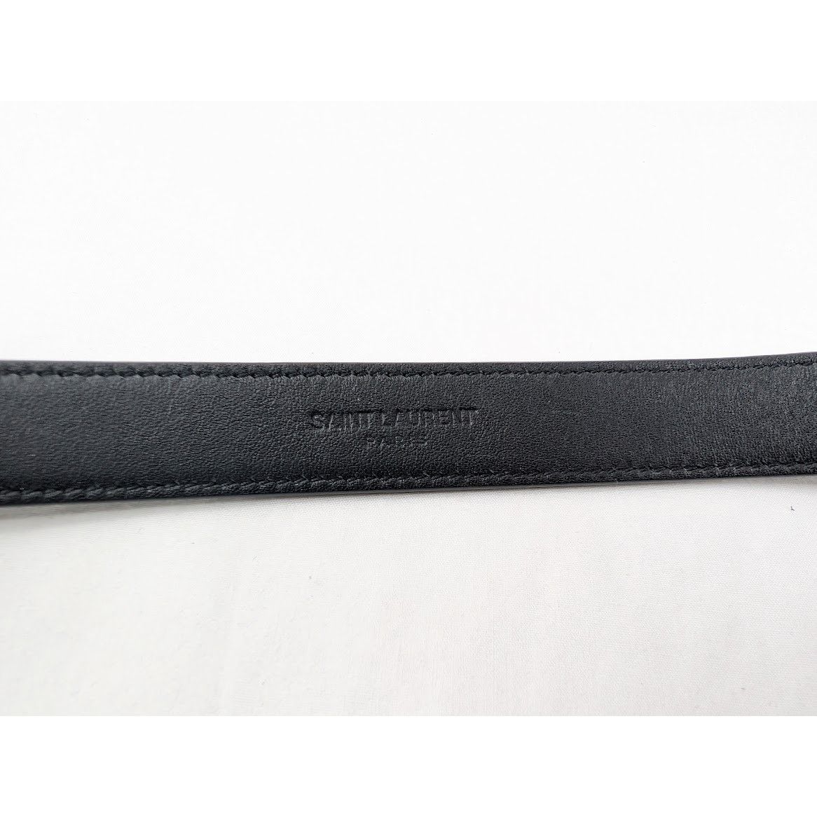 Saint Laurent Paris o1rshd1 Size: 105cm / Belt in Black Size 42 - 4 Thumbnail