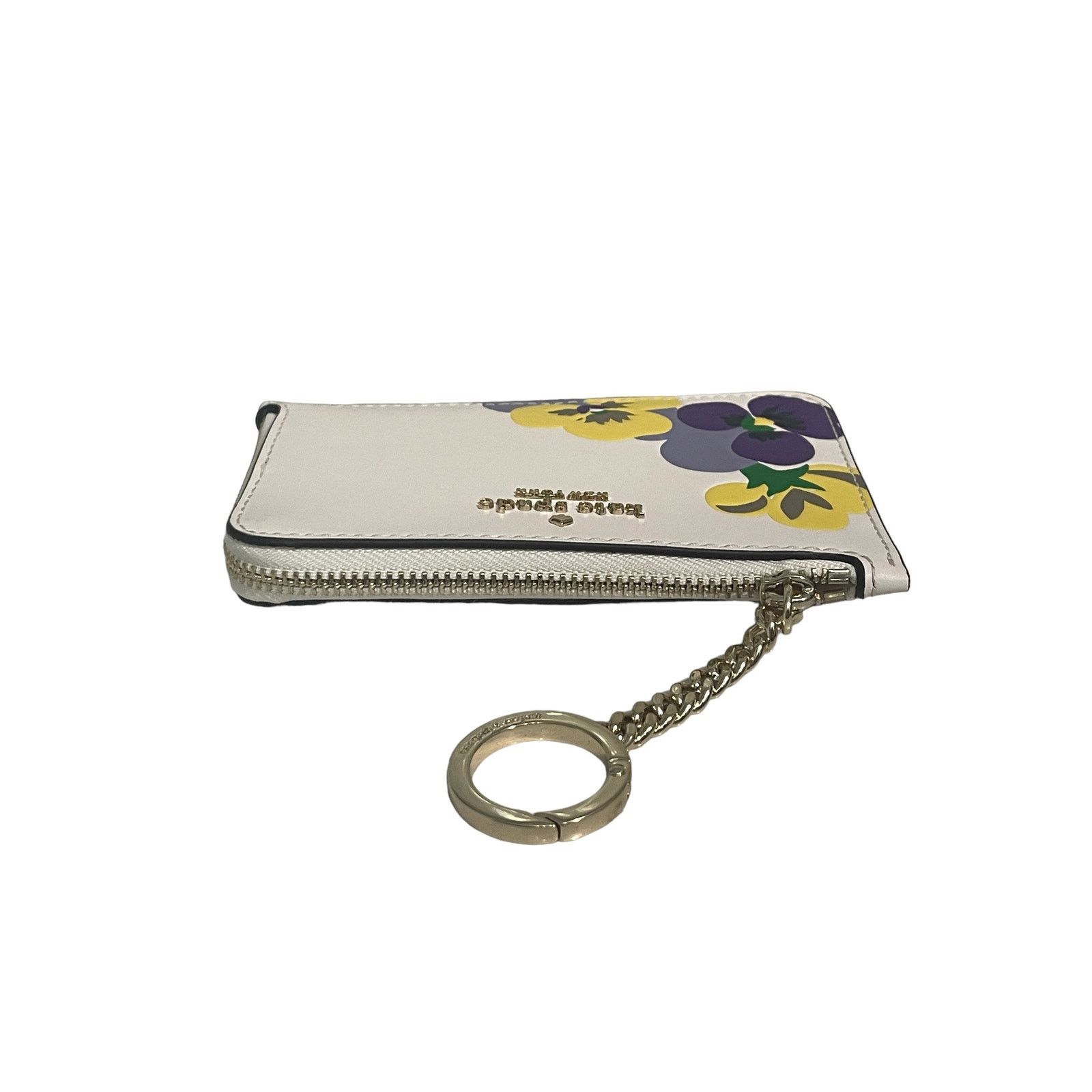 Kate Spade Kate Spade Darcy Wild Petal Medium LZip Card Holder Key Ring Size ONE SIZE - 2 Thumbnail