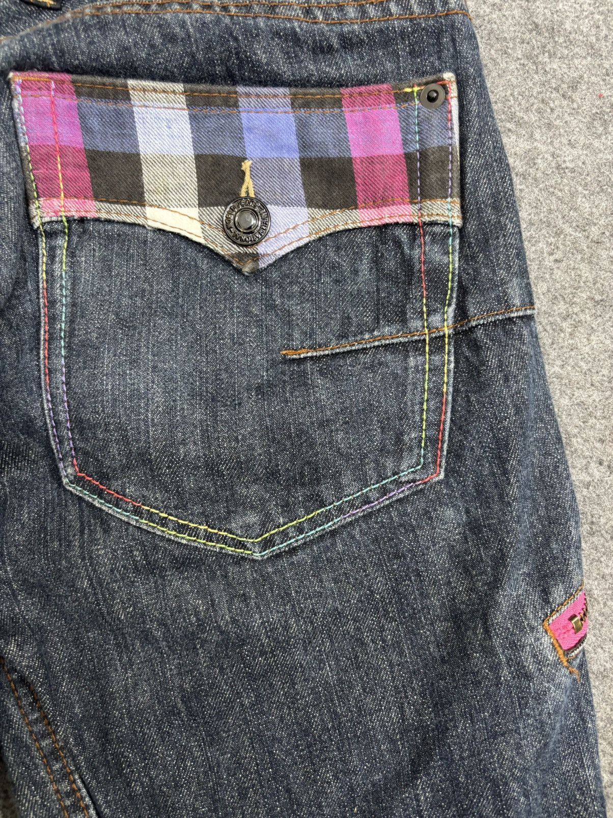 Japanese Brand 💥Double Waist💥Dominate Cool Design Zipper Denim F590 Size US 30 / EU 46 - 19 Thumbnail