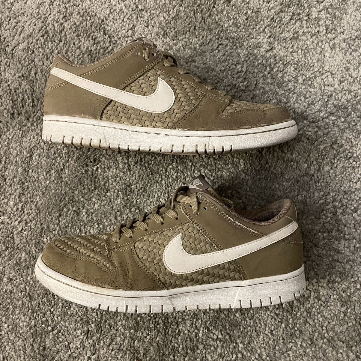 Nike Nike Dunk Low ‘Woven Khaki’ Size US 9.5 / EU 42-43 - 2 Thumbnail