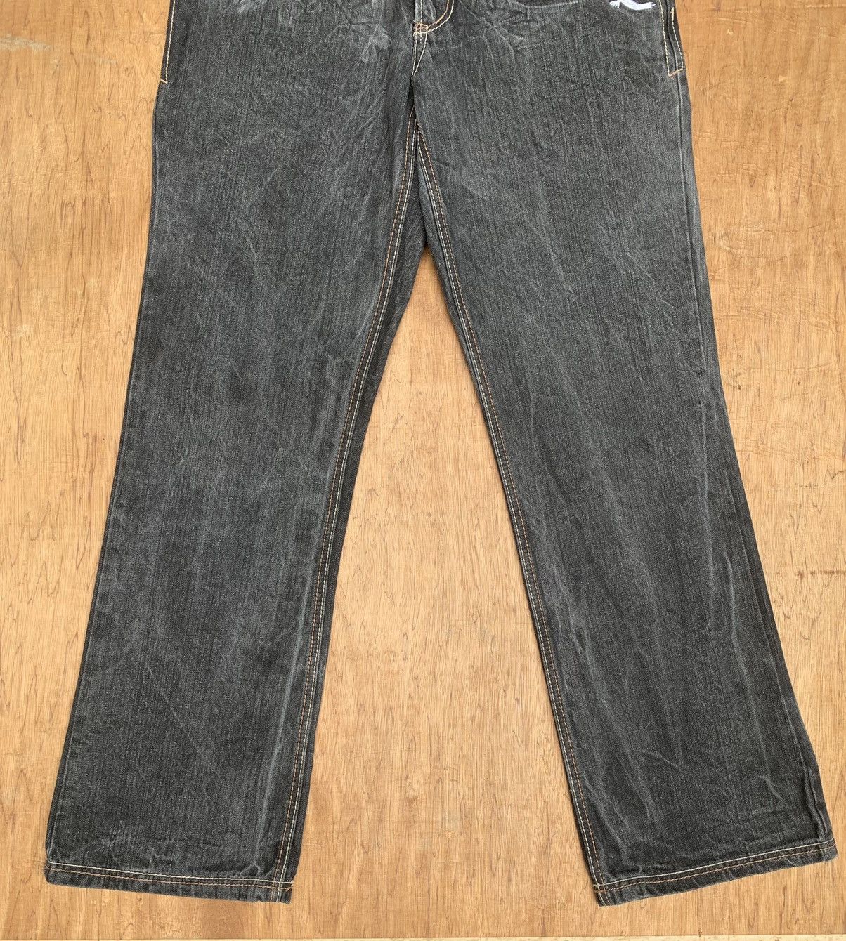 Art Comes First Mad Fashion Embroidered and Paint Print Denim Pants Size US 32 / EU 48 - 8 Thumbnail
