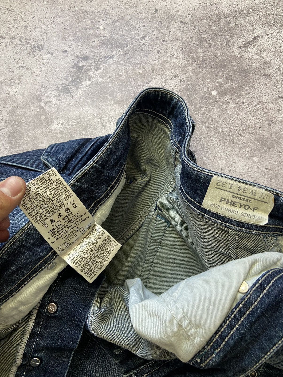 Diesel Diesel Pheyo Jeans Straight Cinch Back Workwear Size US 34 / EU 50 - 12 Thumbnail