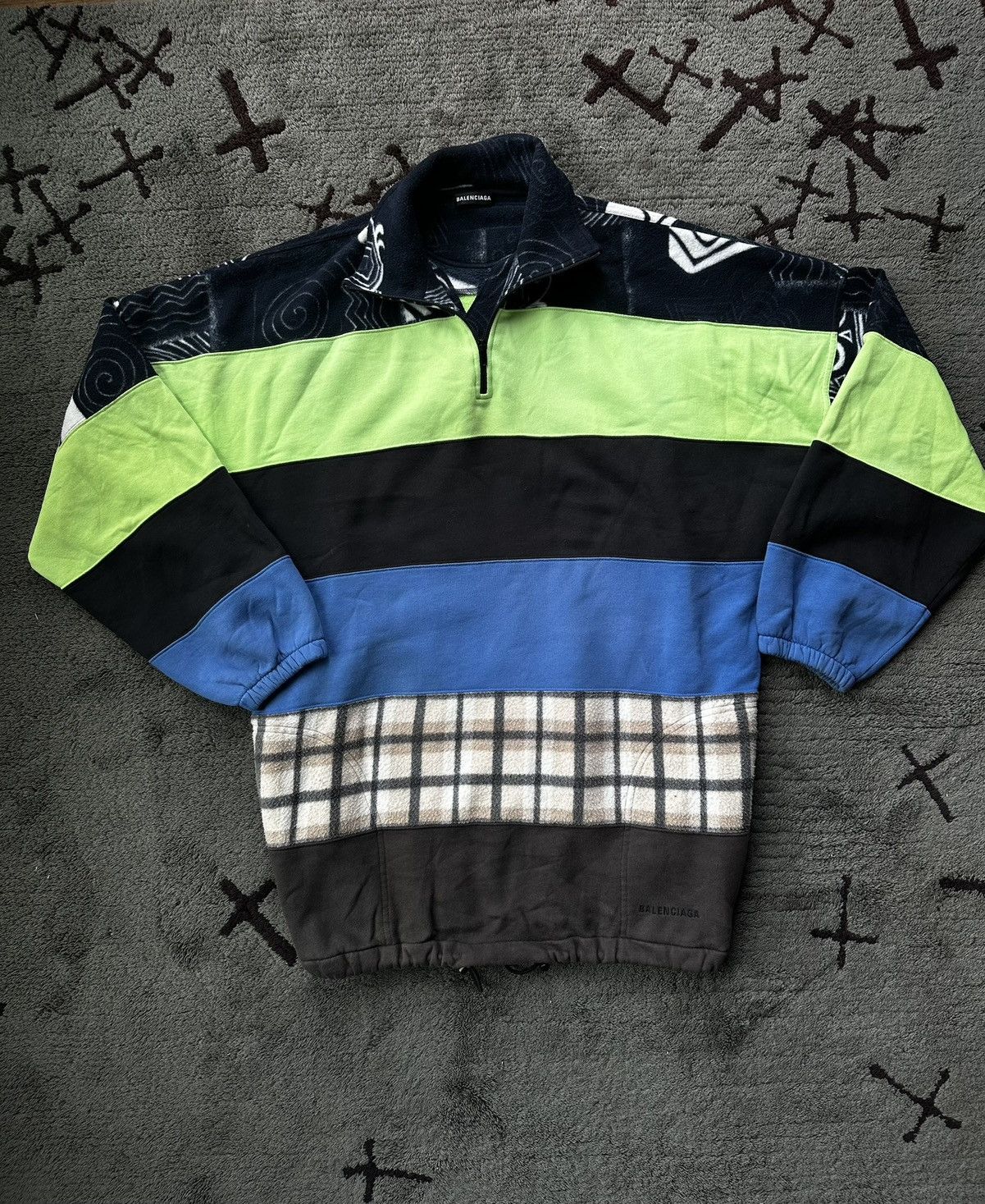 Balenciaga Pre-Fall 2018 Chimney Sweaters Layered Half Zip