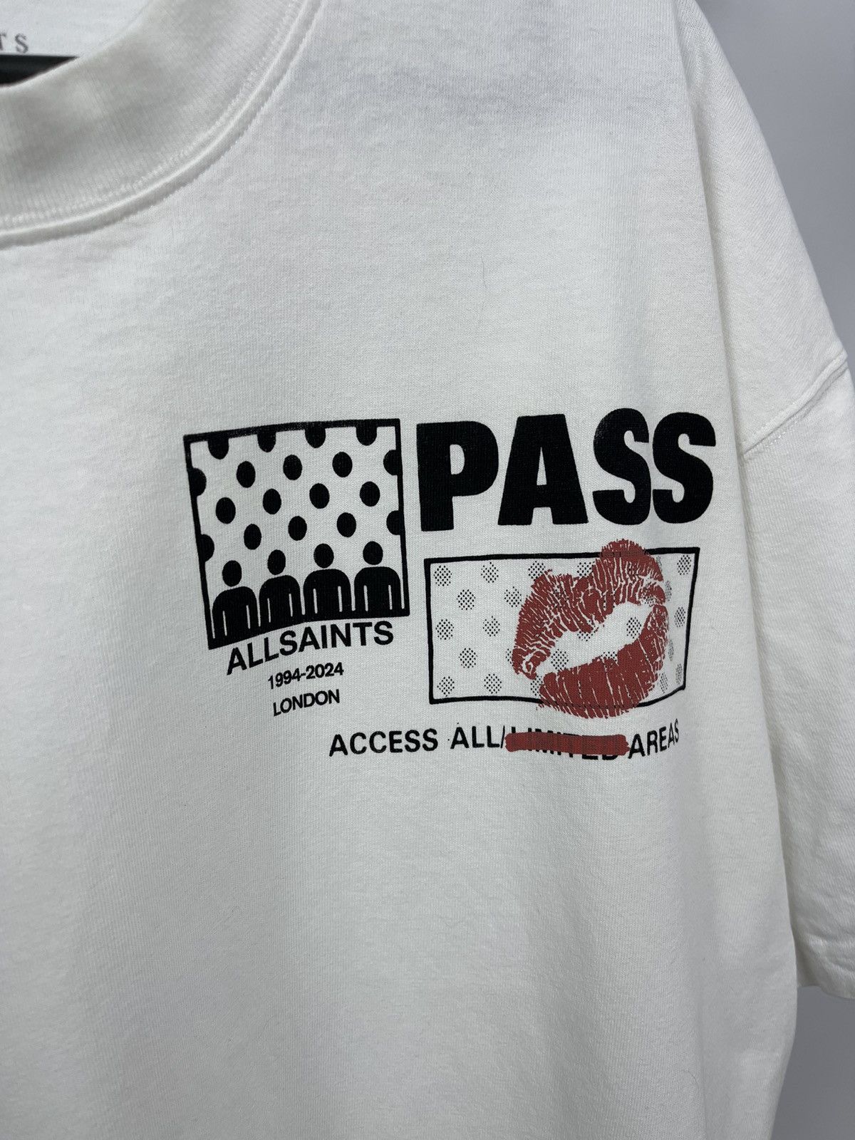 Allsaints Allsaints London Pass T-Shirt Size M White Made in Portugal Size US M / EU 48-50 / 2 - 3 Thumbnail
