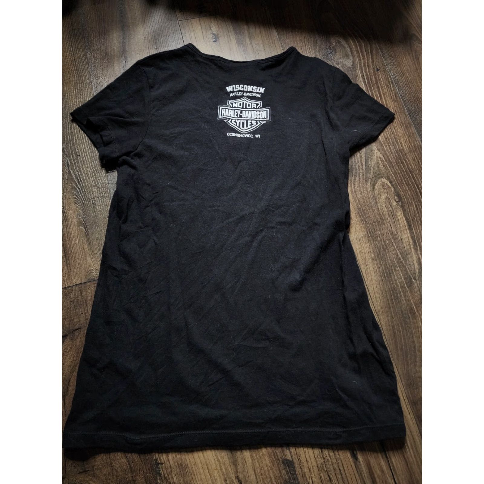 Harley Davidson Harley Davidson Wisconsin Double Sided T Shirt Womens XL Black Size XL / US 12-14 / IT 48-50 - 2 Thumbnail
