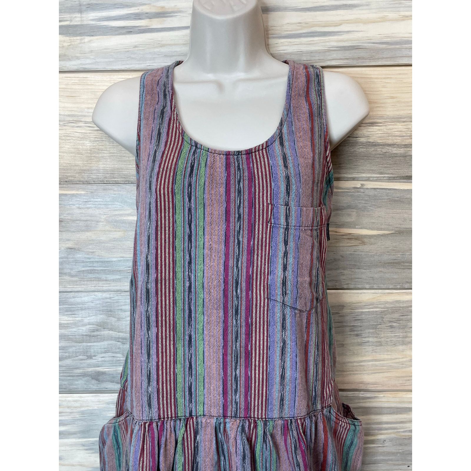 Vintage Vintage Esprit Guatemalan Fabric Dress Womens M Hand Pockets Size M / US 6-8 / IT 42-44 - 3 Thumbnail