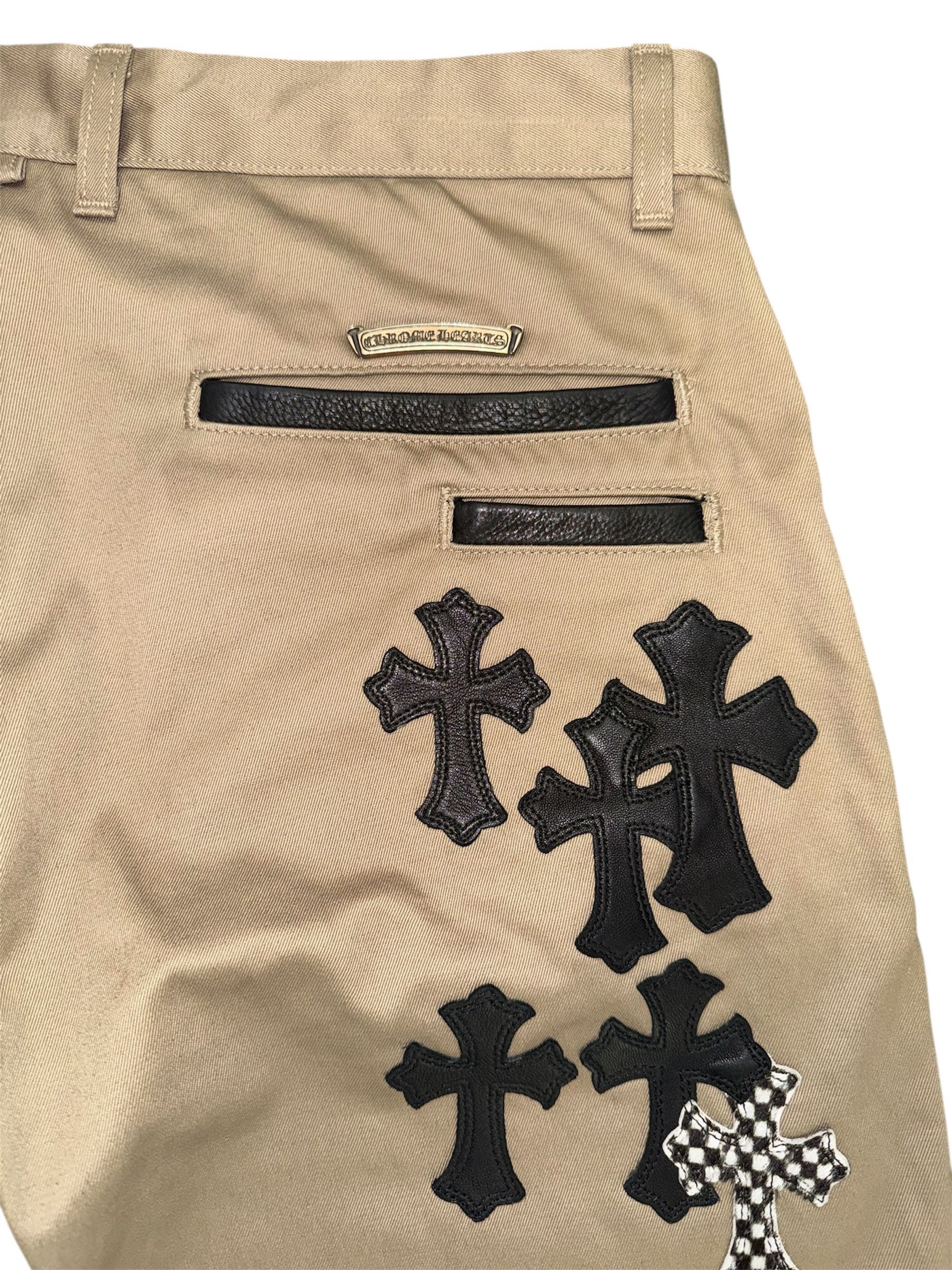 Chrome Hearts Tan Cross Patch Chinos Size US 34 / EU 50 - 3 Thumbnail