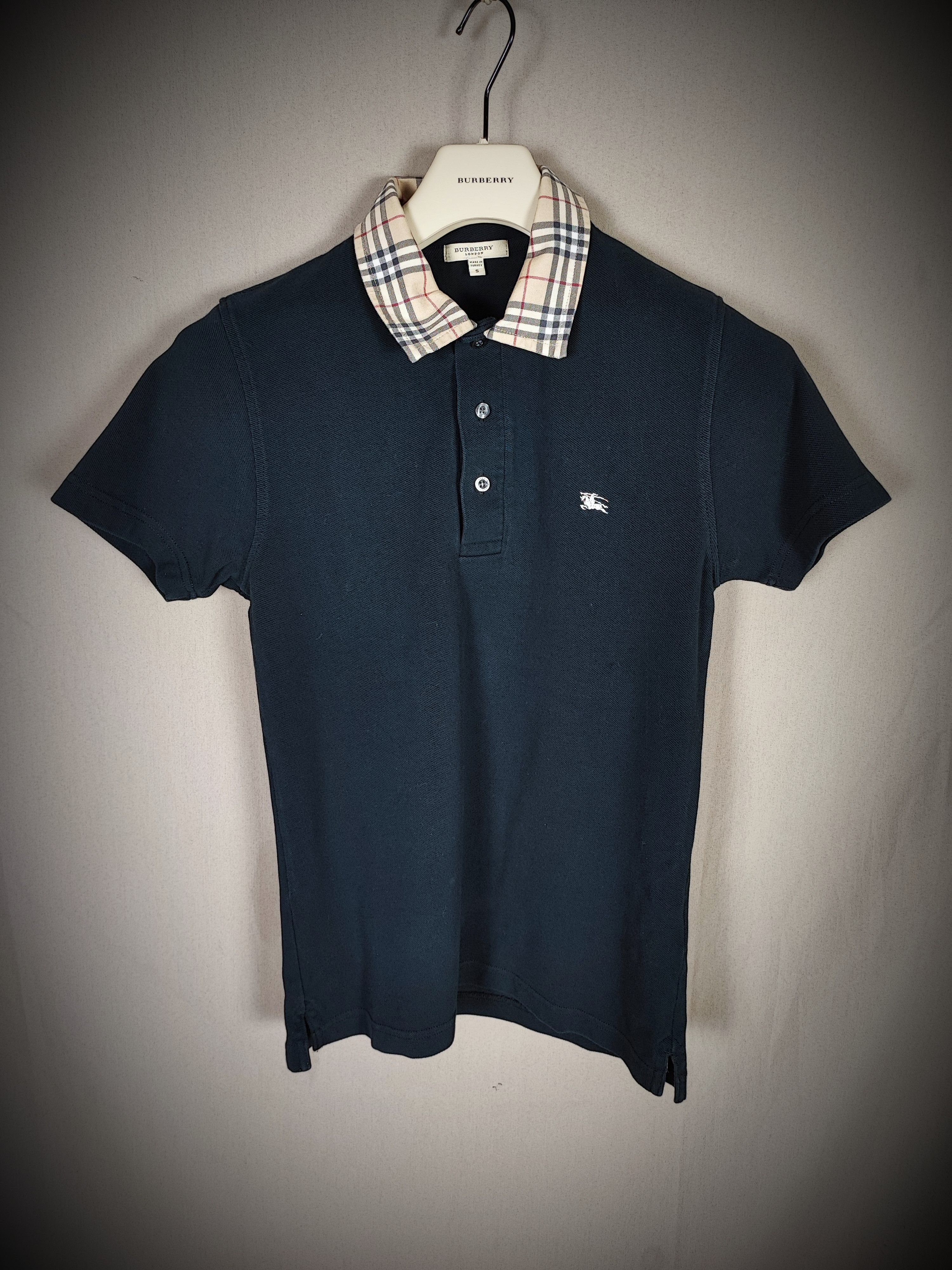 image of Burberry Polo Shirt S in Black, Men's (Size Small)