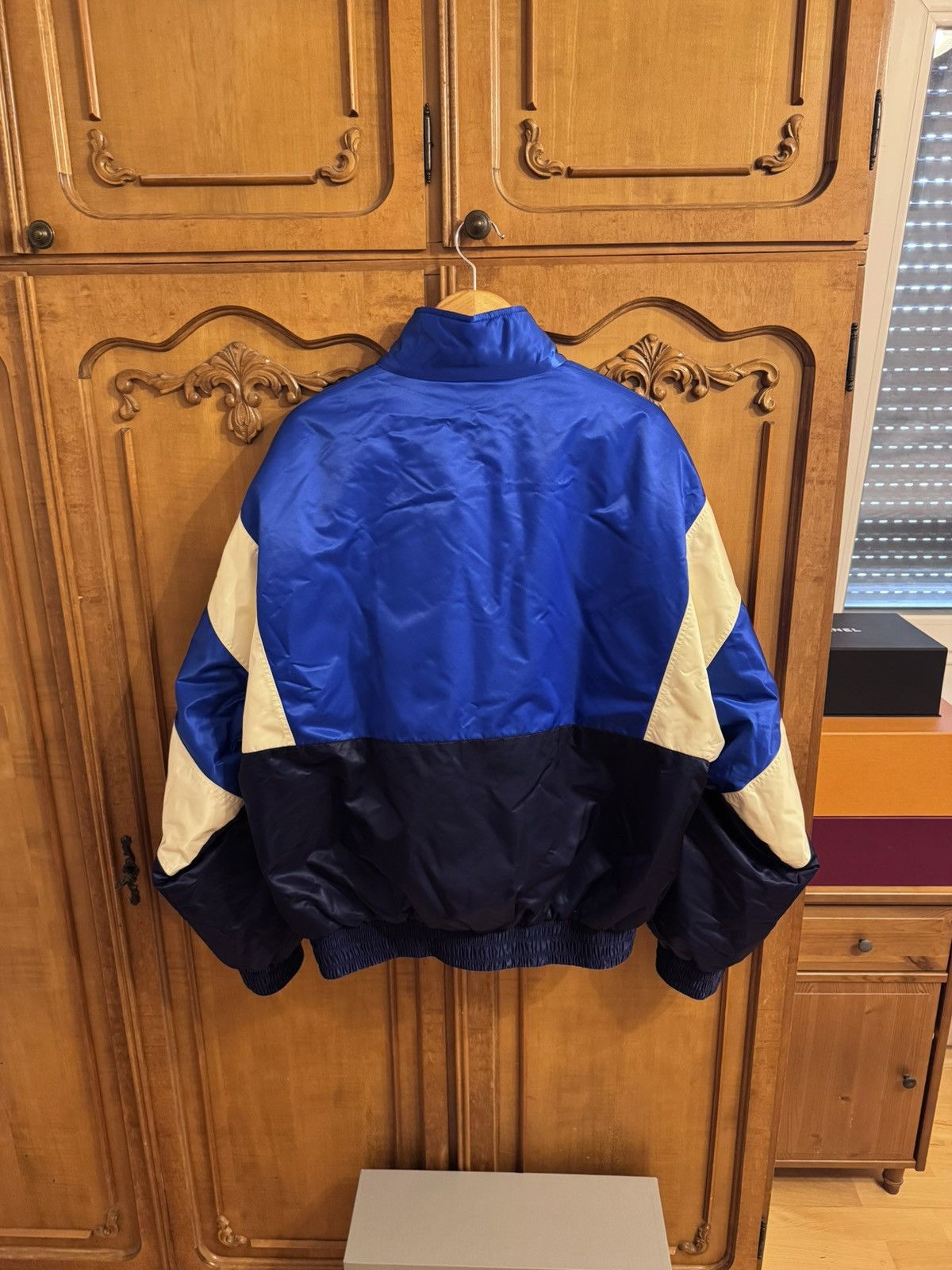 Balenciaga Balenciaga Padded Tracksuit Bomber Jacket Blue White Size US S / EU 44-46 / 1 - 3 Thumbnail