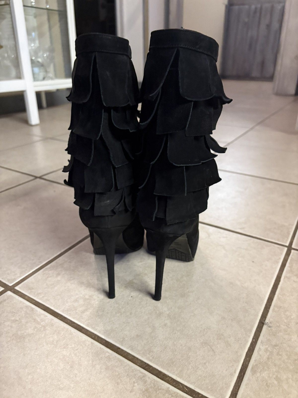 Le Silla Le Silla Fringe Heeled-Booties Size US 7 / IT 37 - 3 Thumbnail