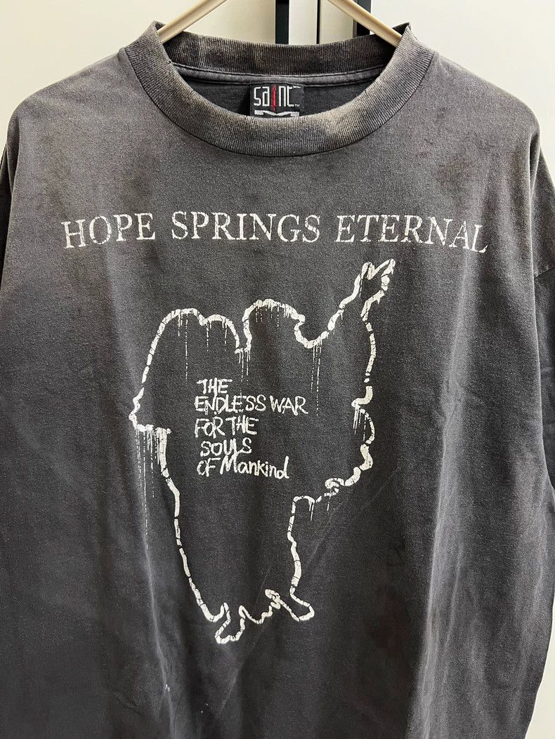 Saint Michael Saint Michael Jesus slogan made old retro short sleeves Size US XL / EU 56 / 4 - 3 Thumbnail
