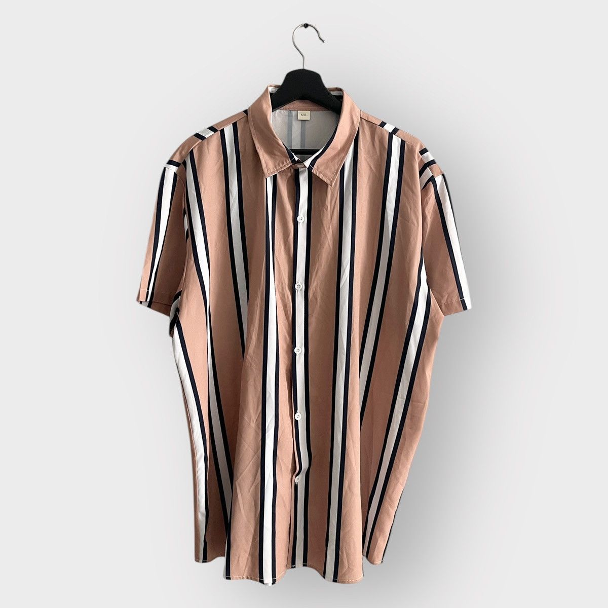 Shein STEAL! Shein Strip Short Sleeves Shirt (2XL) Size US XXL / EU 58 / 5 - 1 Thumbnail