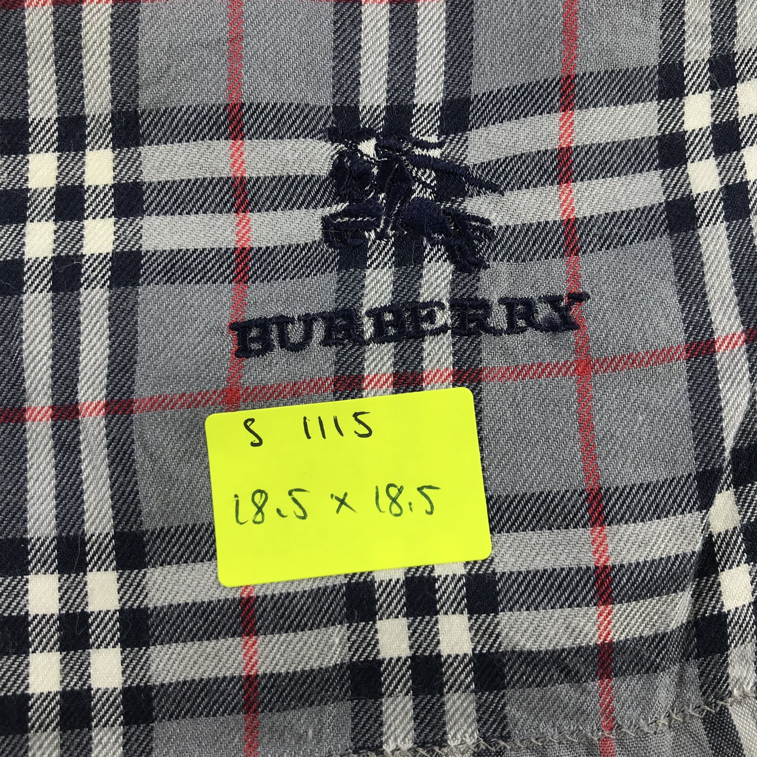 Burberry × Vintage Burberry Bandana / Handkerchief / Neckerchief - S1115 Size ONE SIZE - 5 Thumbnail