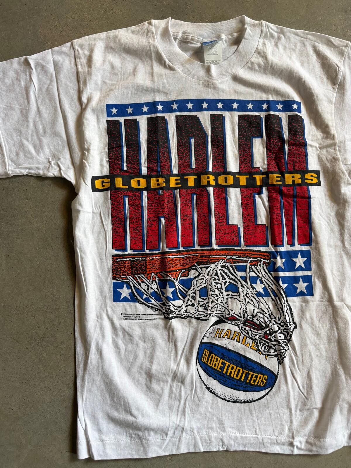 Vintage VTG Harlem Globetrotters 1994 Tee Sz L Size US L / EU 52-54 / 3 - 3 Thumbnail