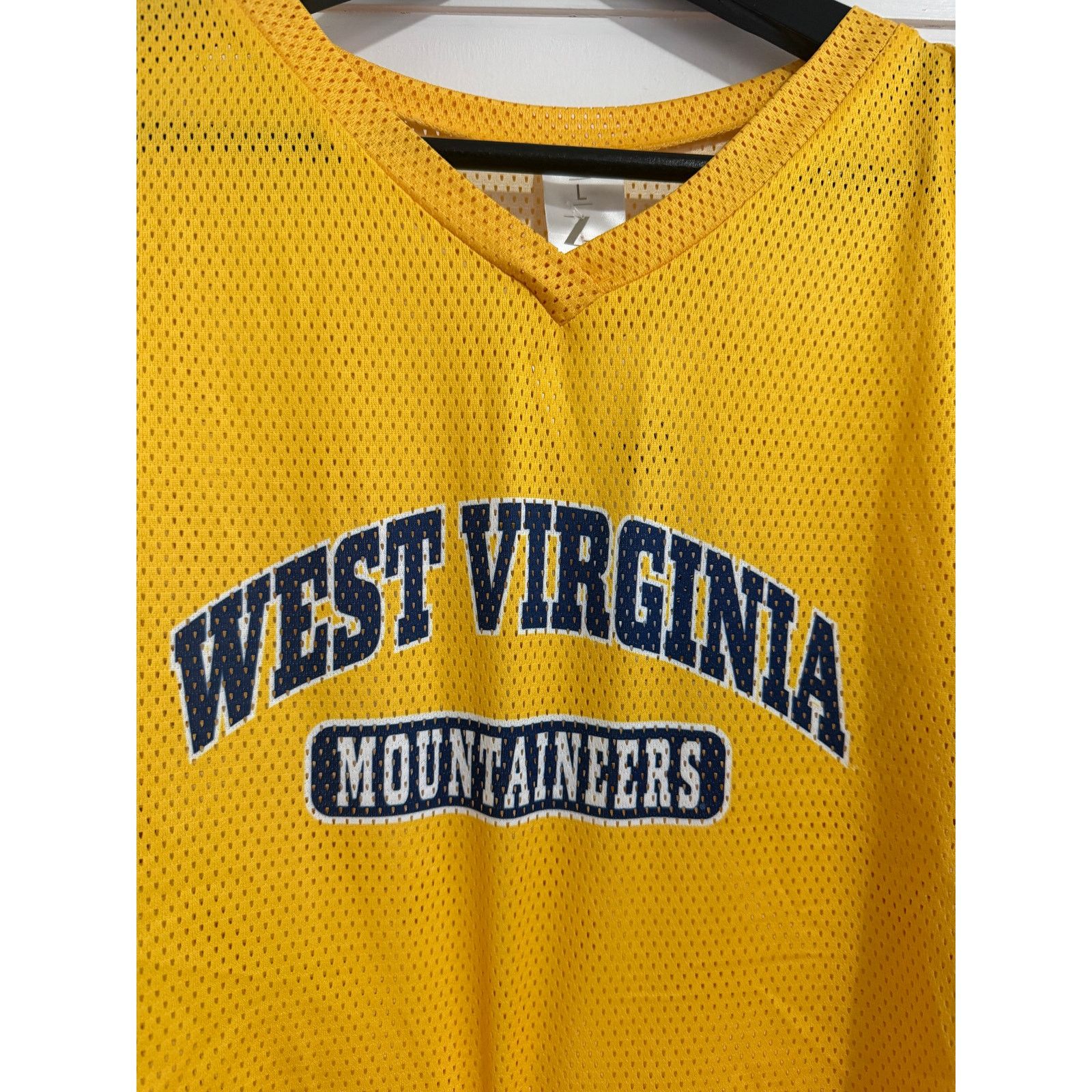 NCAA NWT West Virginia Mountaineers Cropped Jersey Women's Size L Size L / US 10 / IT 46 - 2 Thumbnail