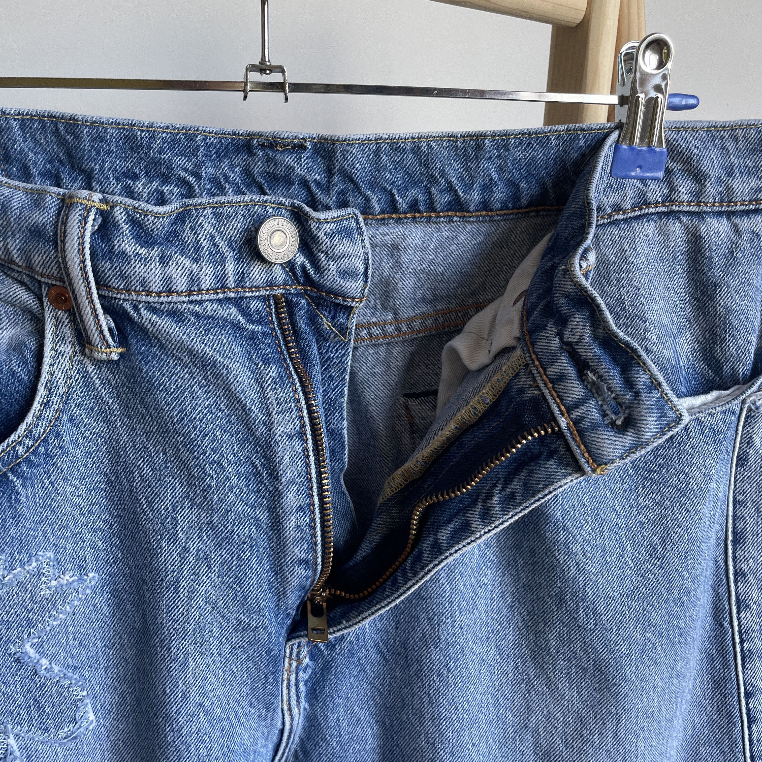 Levi's Levi's 502 Patchwork Denim Size 34x32 Size US 34 / EU 50 - 5 Thumbnail