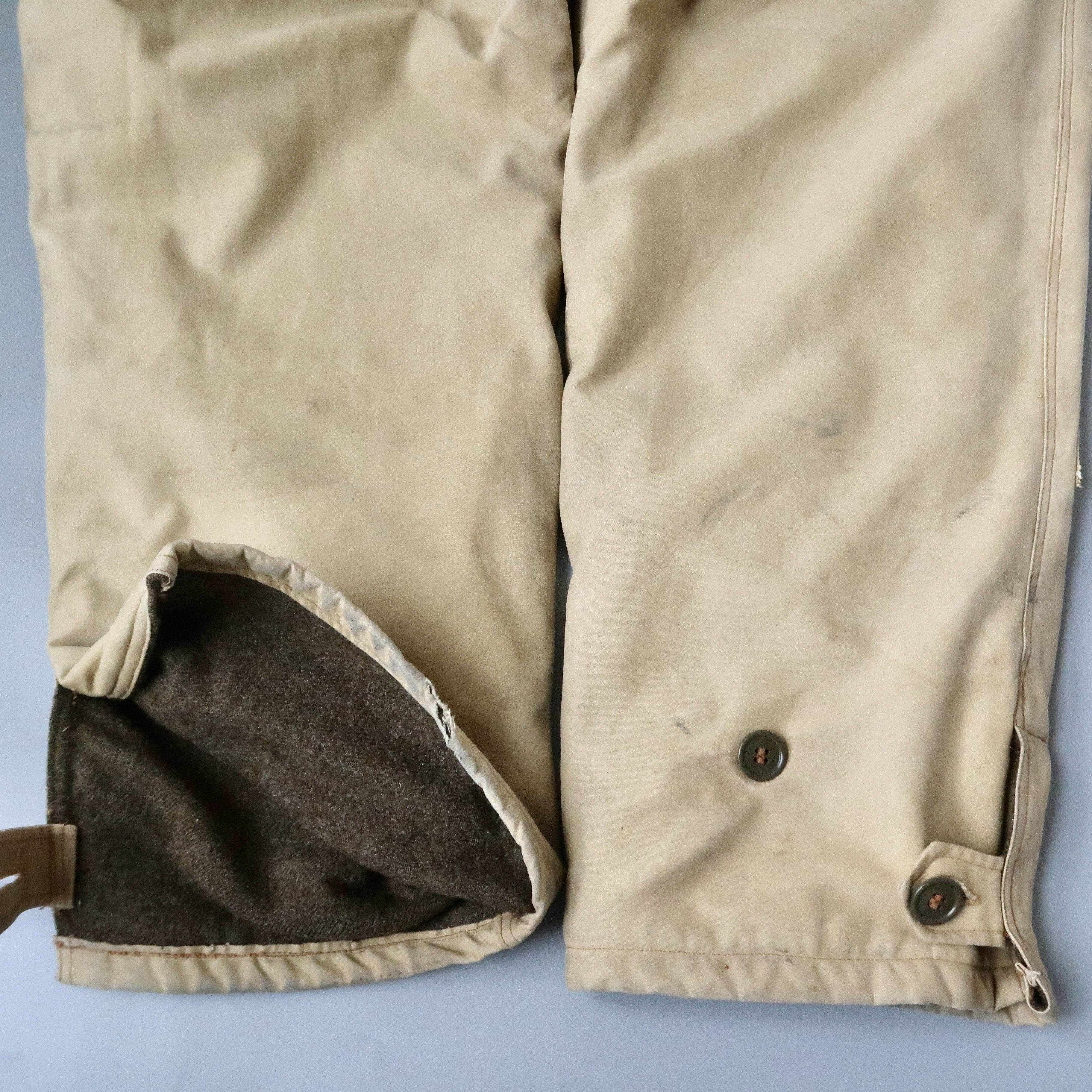 Vintage Rare 1940s Canadian Army wool lined bib overalls Size US 40 / EU 56 - 17 Thumbnail