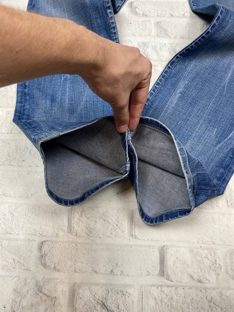 Diesel Diesel Poiak Jeans Mens Acid Washed Tapered Zipper Pockets Size US 34 / EU 50 - 8 Thumbnail