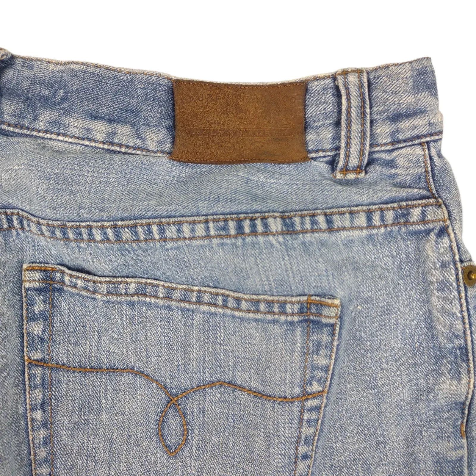 Ralph Lauren Vtg Y2K LAUREN JEANS Co Ralph Lauren Cropped Capri Denim Size 32" / US 10 / IT 46 - 5 Thumbnail