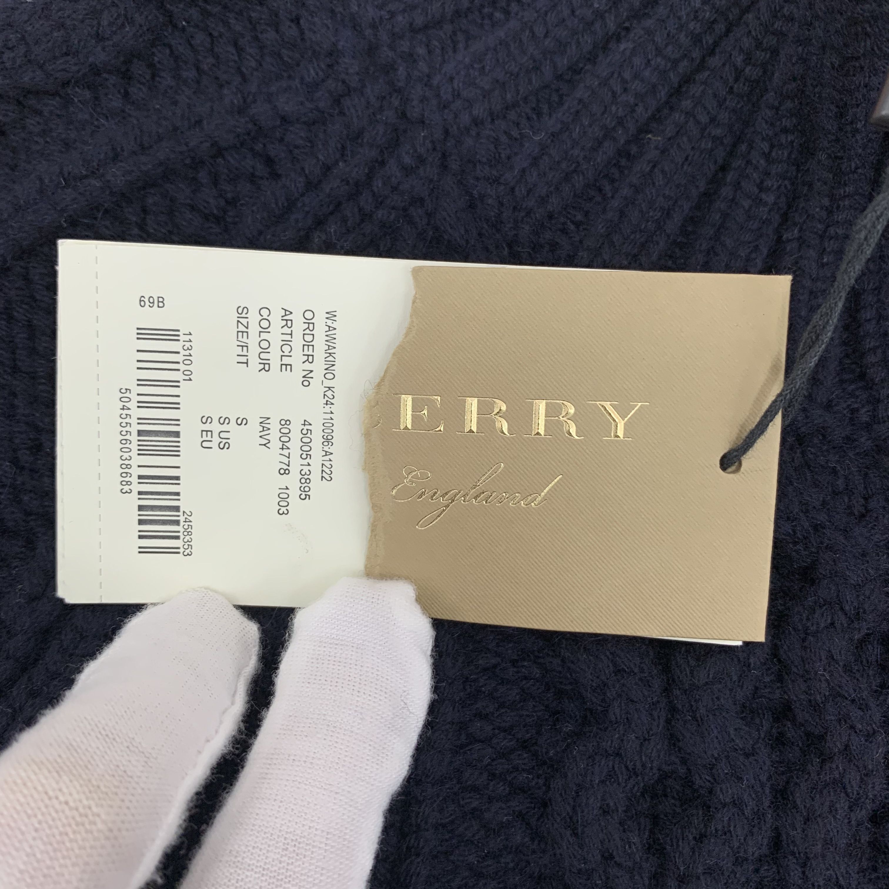 Burberry Burberry Cable Knit Cashmere Sweater Navy (S) Size US S / EU 44-46 / 1 - 6 Thumbnail