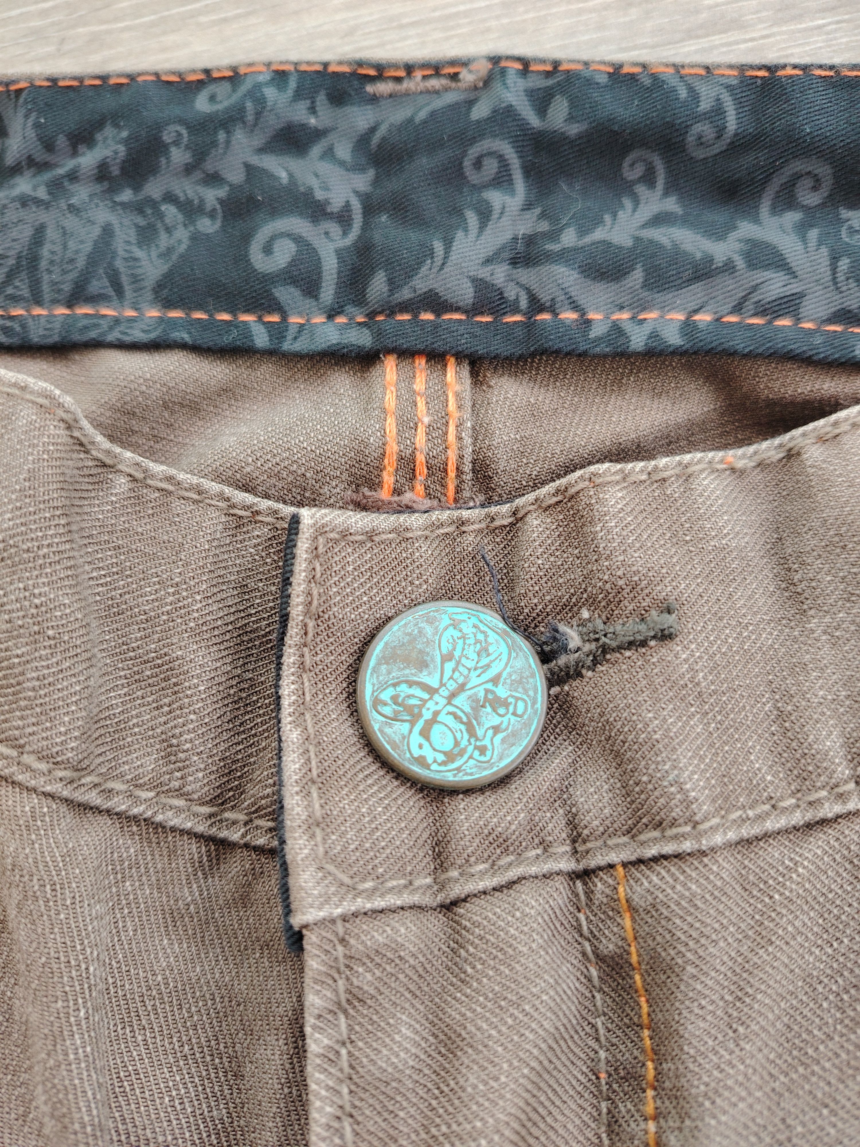 Japanese Brand Rare Japanese Twenty Works Studded Leather Jeans Pant Size US 30 / EU 46 - 7 Thumbnail